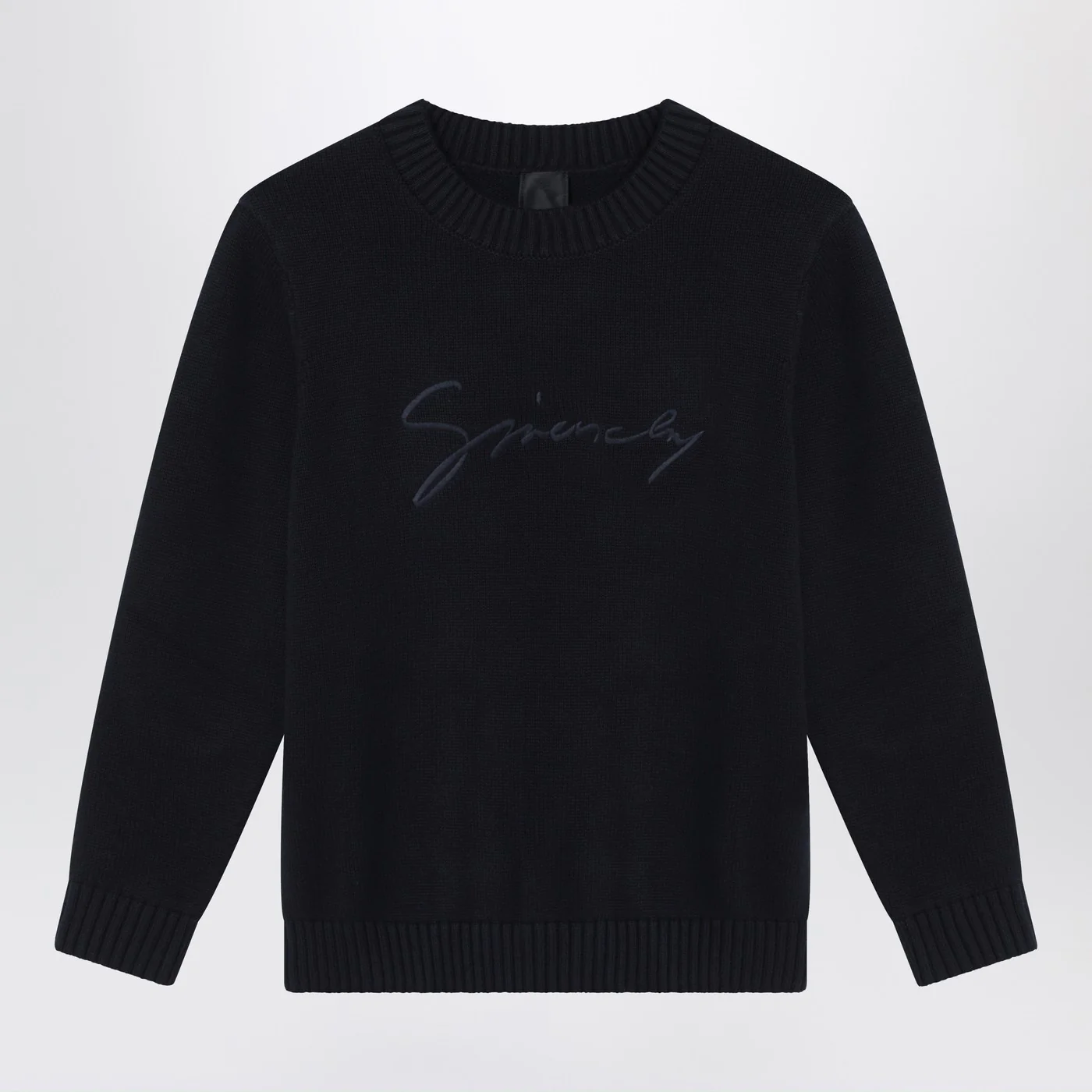 Givenchy Blue cotton and cashmere sweater
