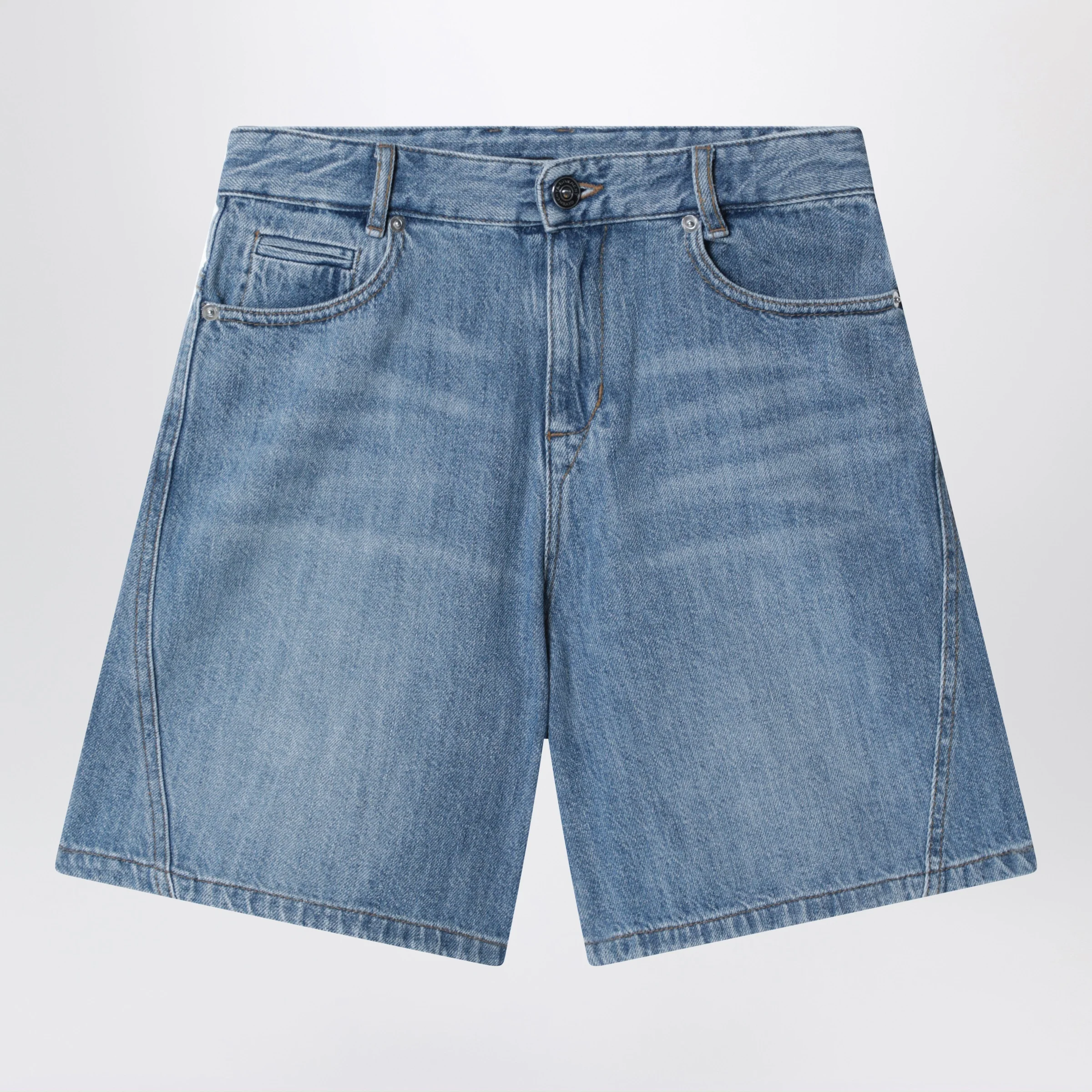 Givenchy Blue shorts with logo embroidery