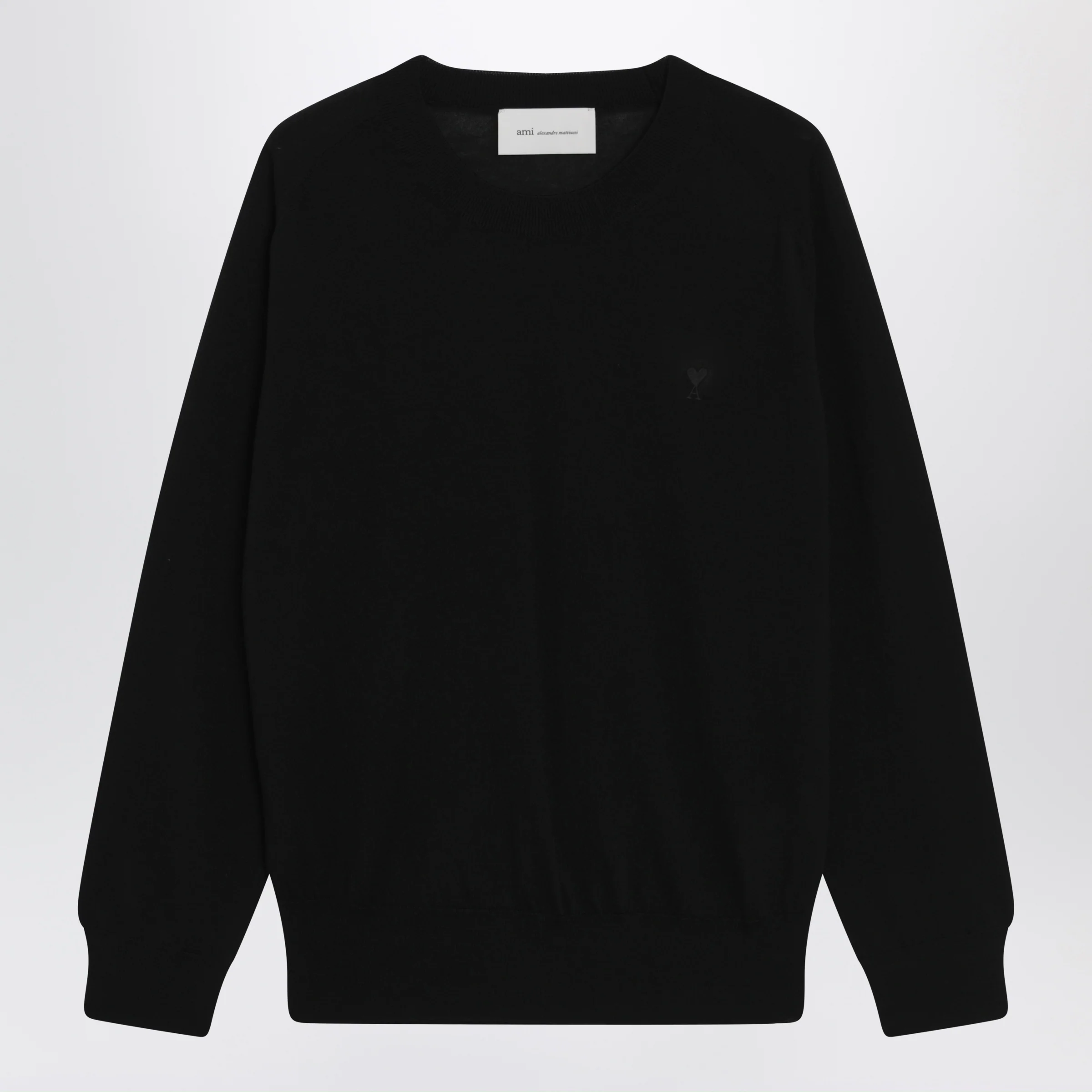 Black Ami de Coeur wool sweater by Ami Paris