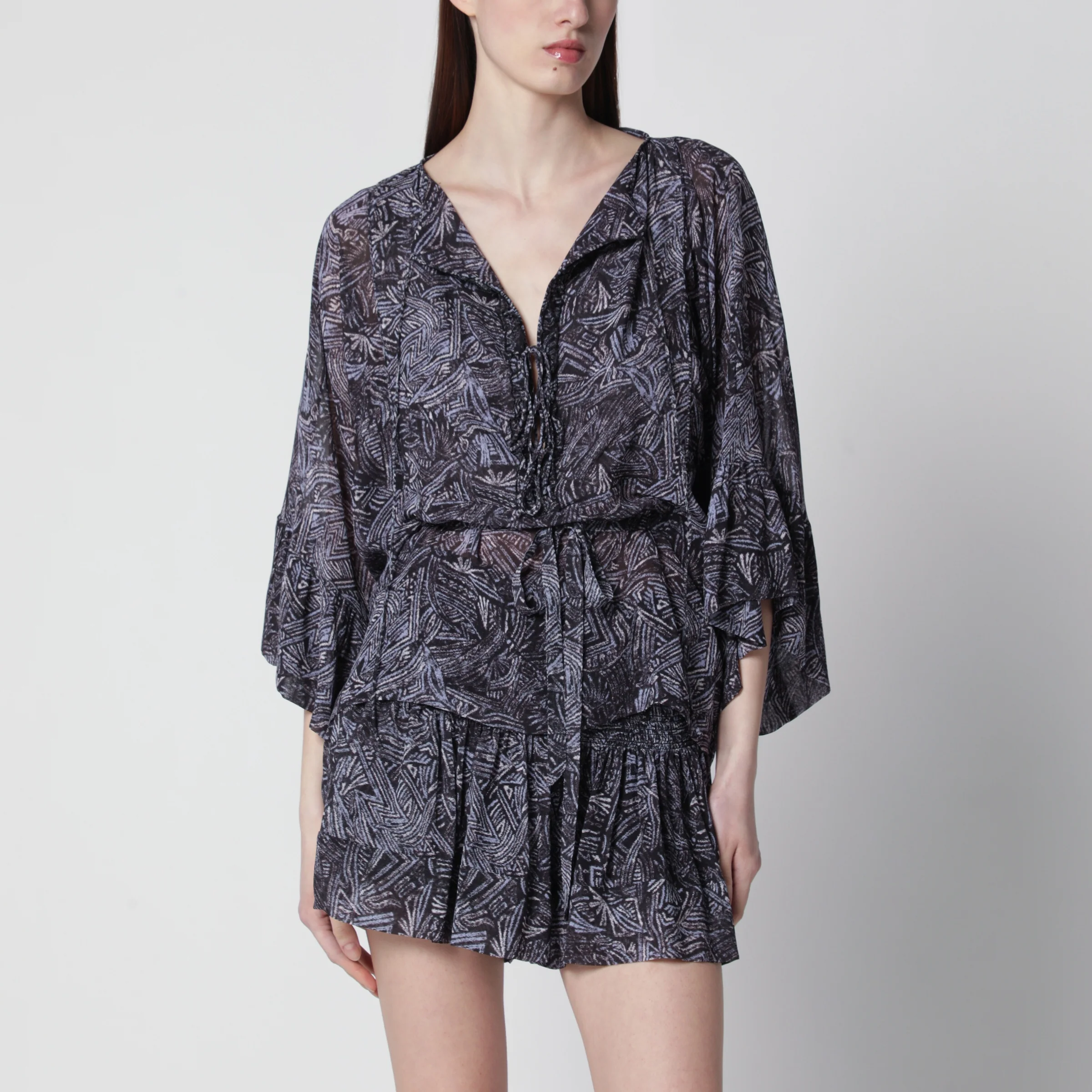 ISABEL MARANT Faded Night silk blouse