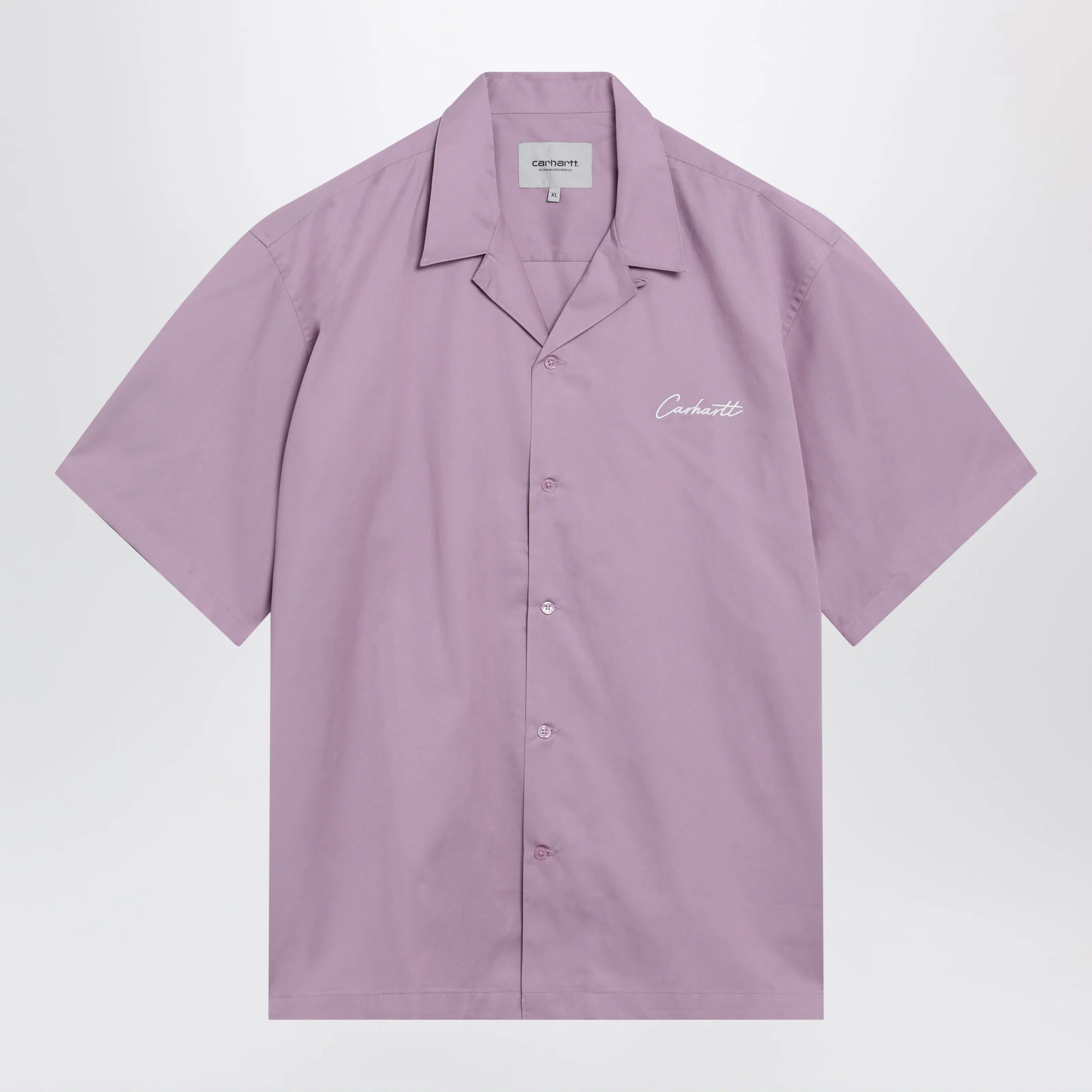 Carhartt WIP S/S Delray short-sleeve shirt in cotton-lyocell, purple