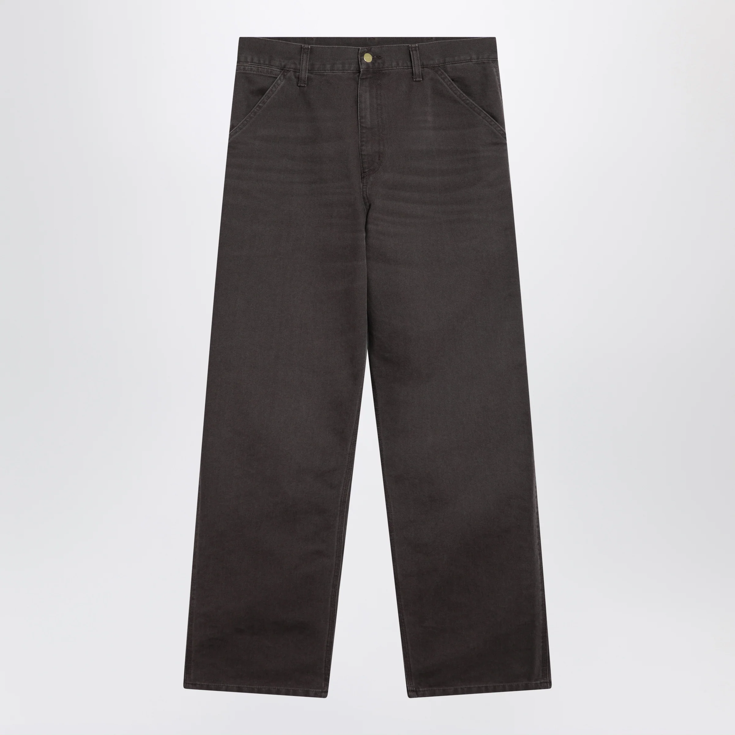 Carhartt WIP Single Knee Pant trousers in Dearborn Shale/Stone canvas