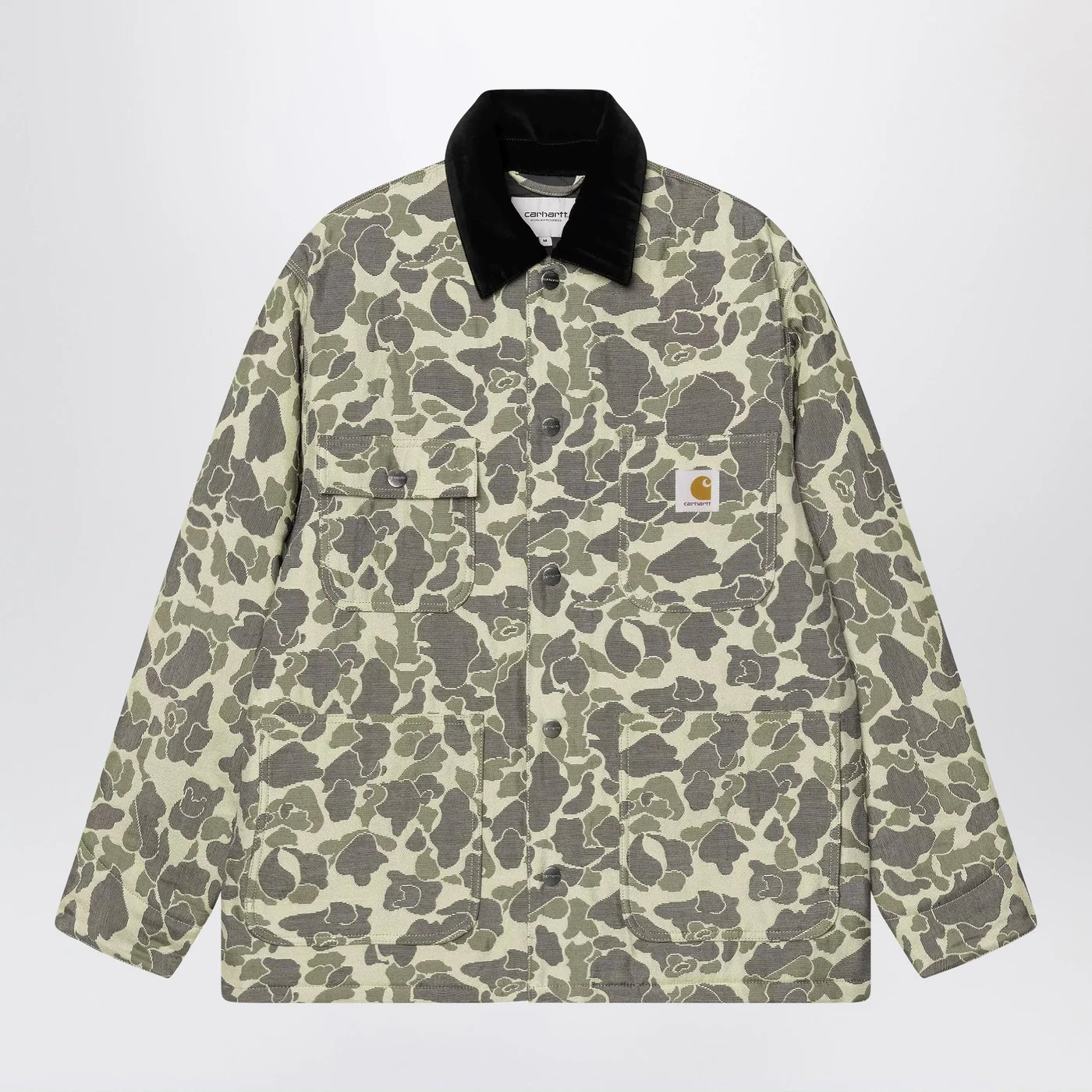 Carhartt WIP Tapestry Chore Coat Camo Duck Jacquard, Green/Tobacco
