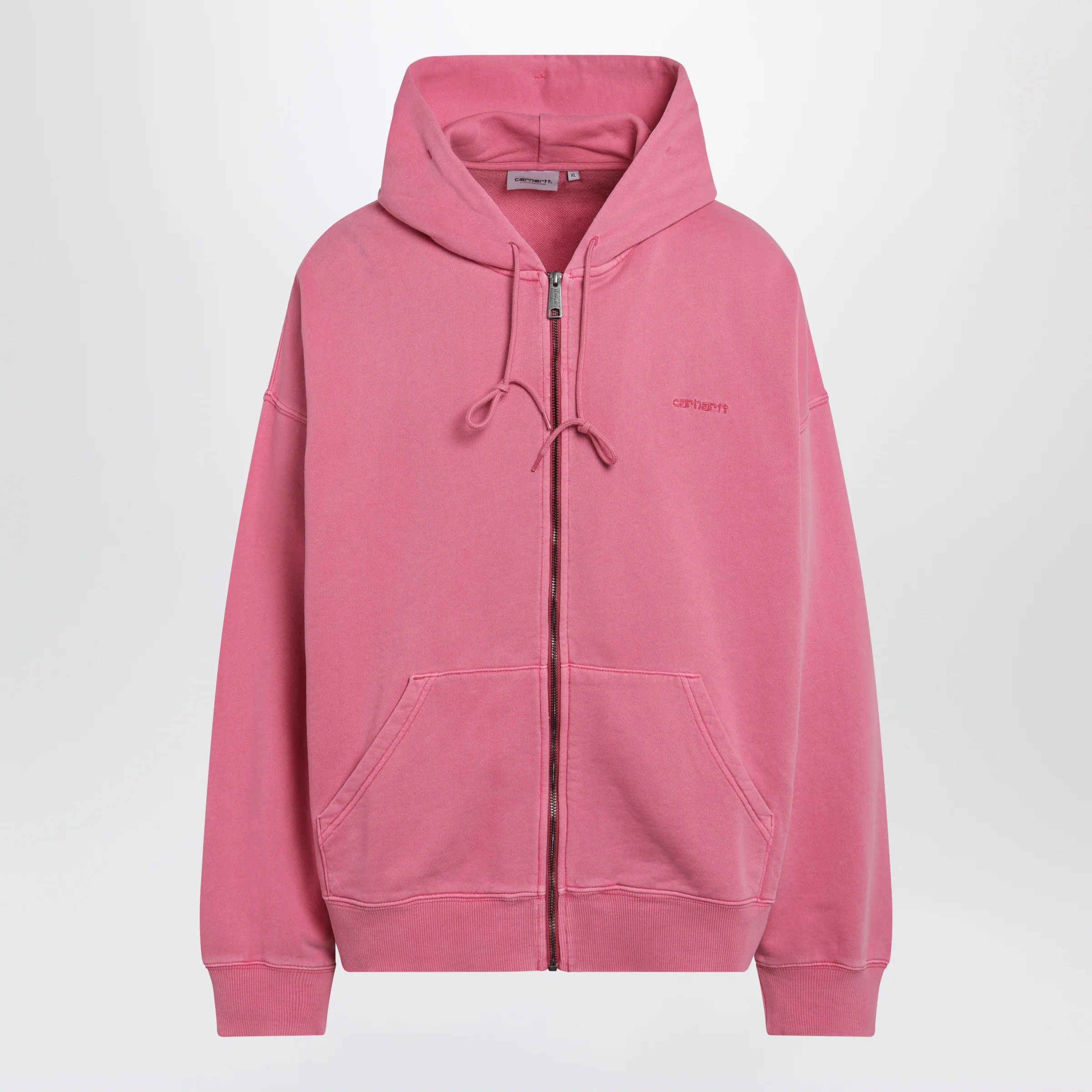 Carhartt WIP Hooded Benton sweat jacket in cotton, primrose