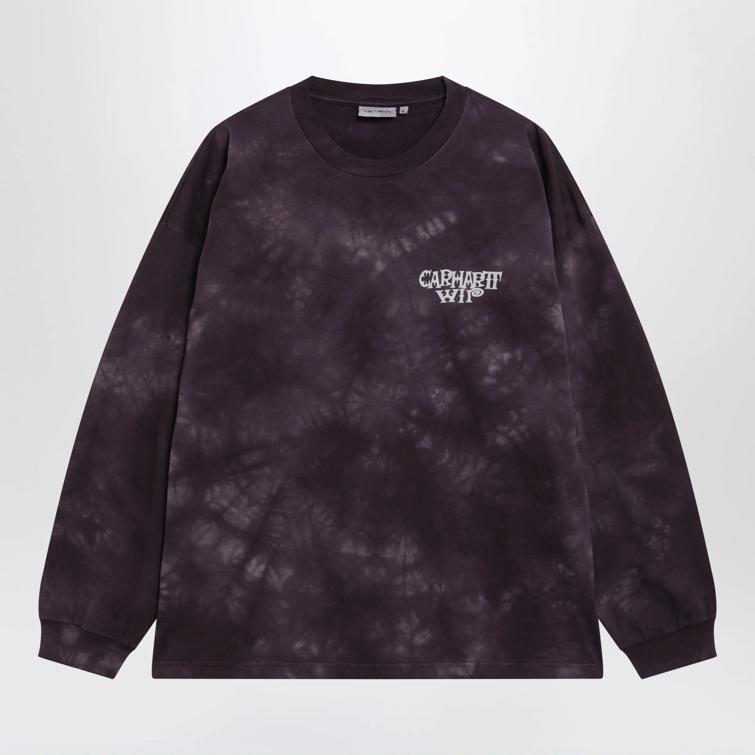 Carhartt WIP Radiate long-sleeve tie-dye organic cotton T-shirt, purple