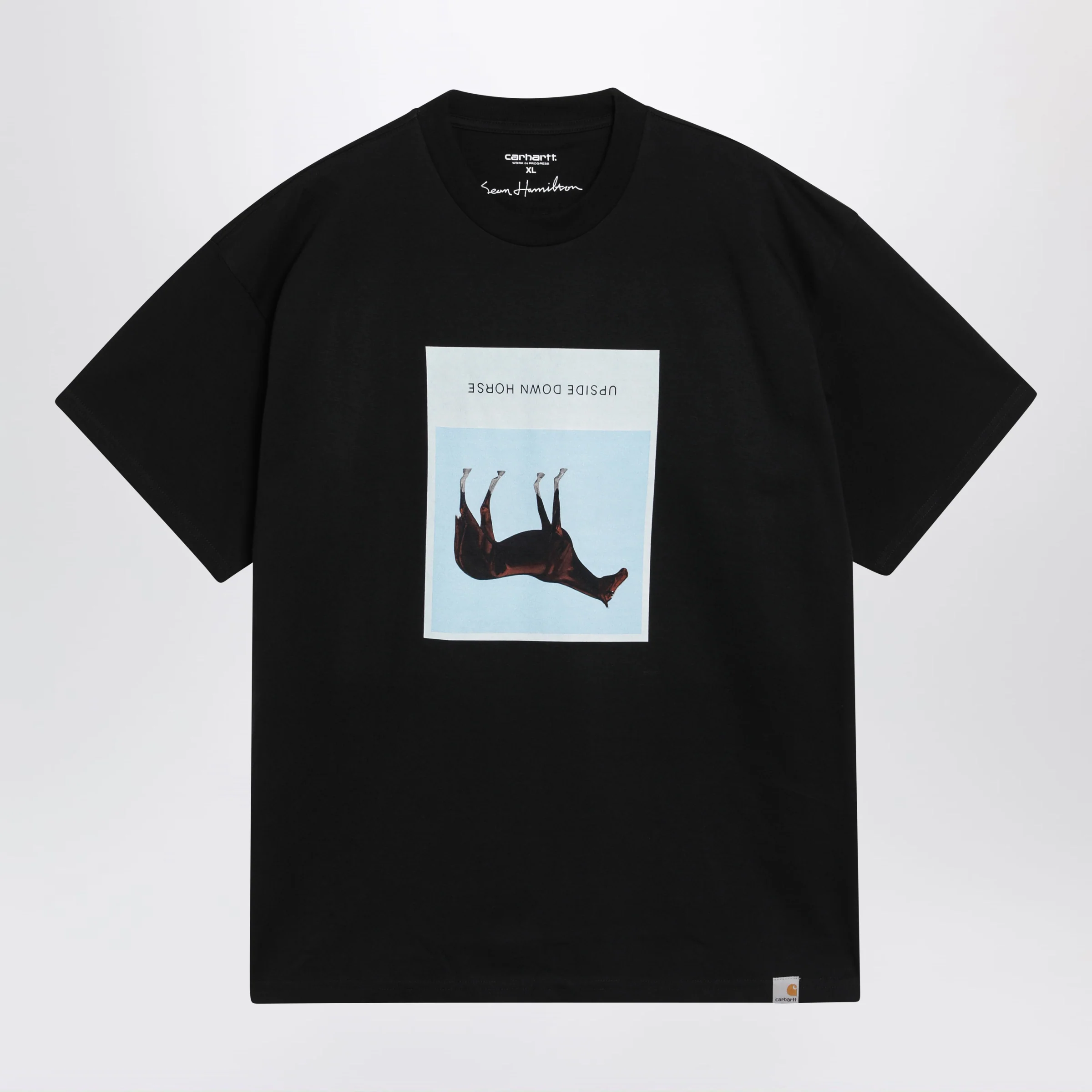 Carhartt WIP S/S Sean Hamilton 02 crewneck T-shirt in organic cotton, black