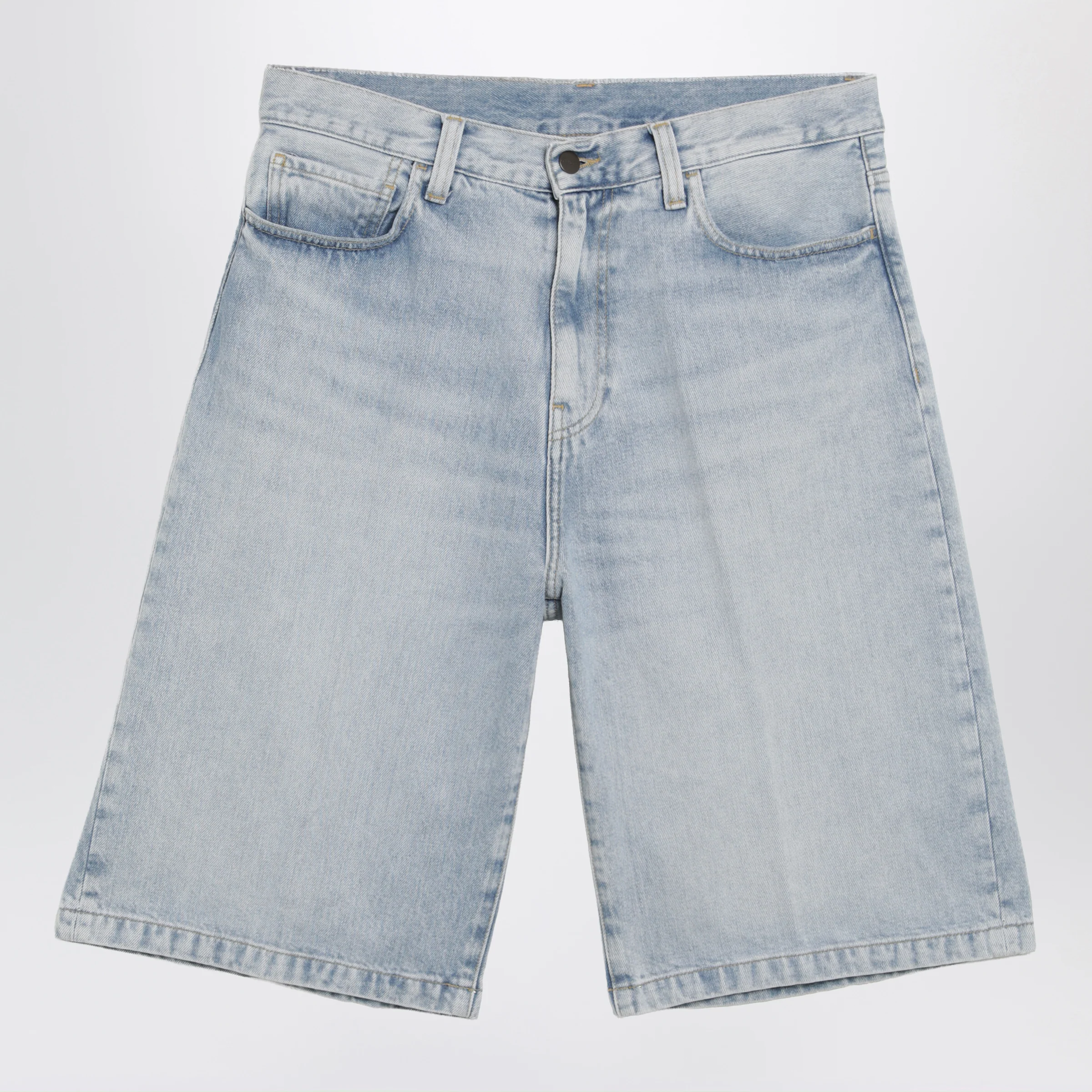 Carhartt WIP Langdon Short loose-fit cotton denim shorts in blue