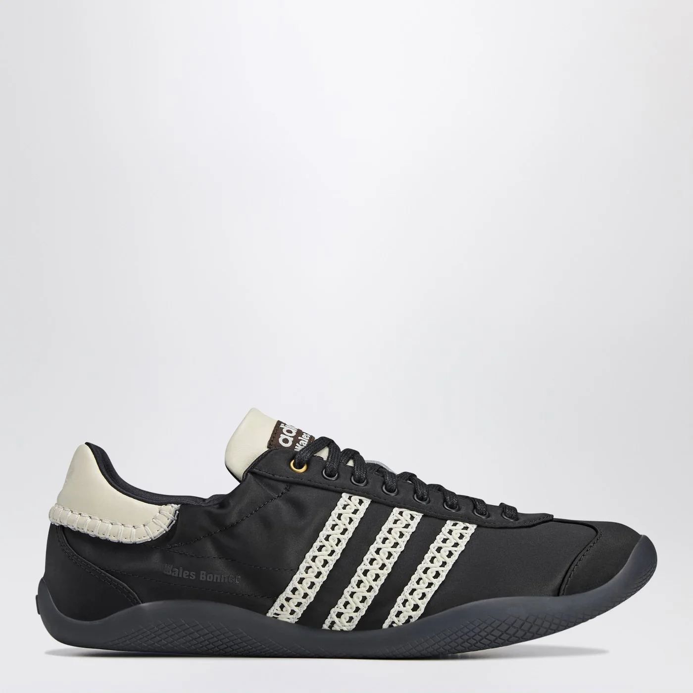 adidas by Wales Bonner Sneaker WB Karintha Lo Satin Core Black/Dark Brown/Cream White