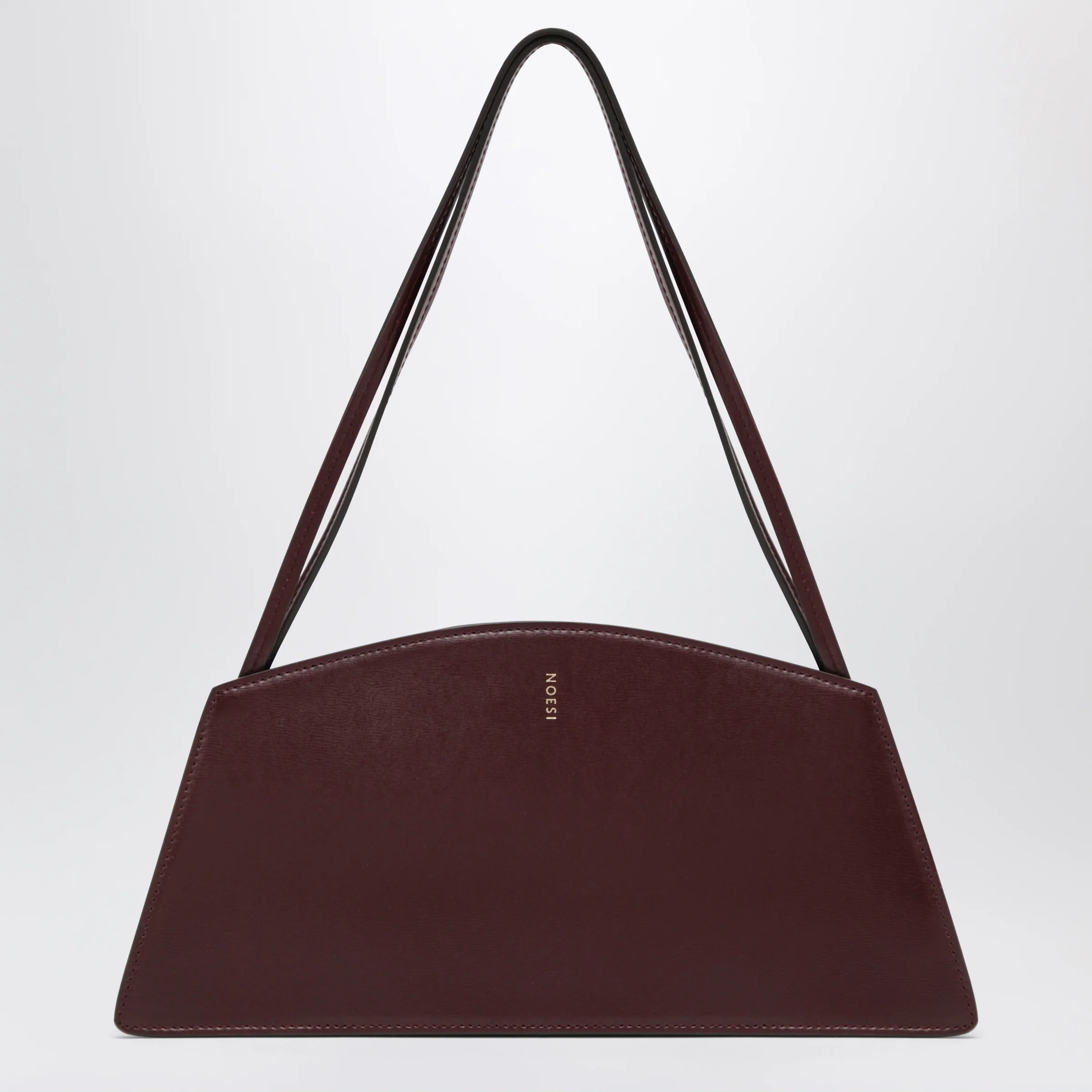 NOESI Jade plum-colored bag in smooth leather