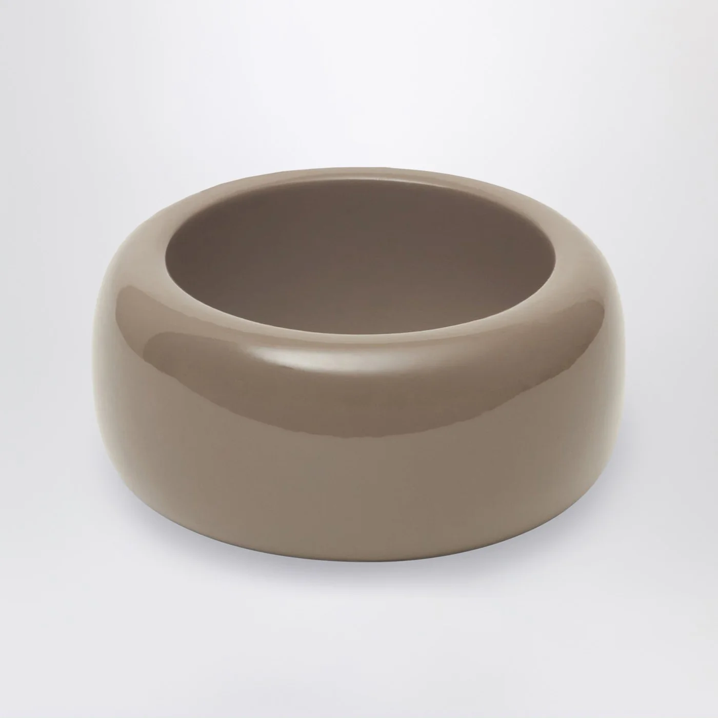 The Frankie Shop Glossy TFS bracelet in taupe