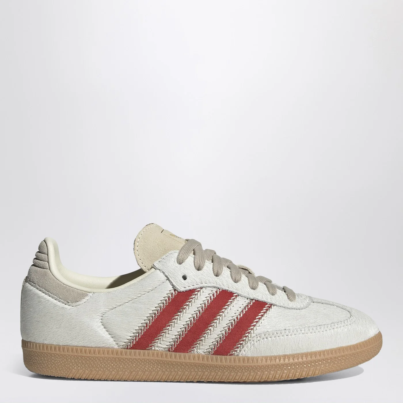 adidas Originals Sneaker Samba OG in white pony hair