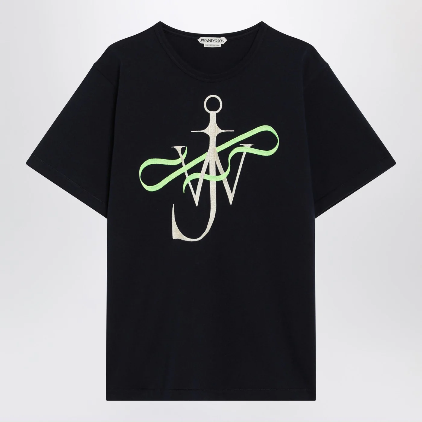 JW Anderson Navy blue T-shirt with logo print