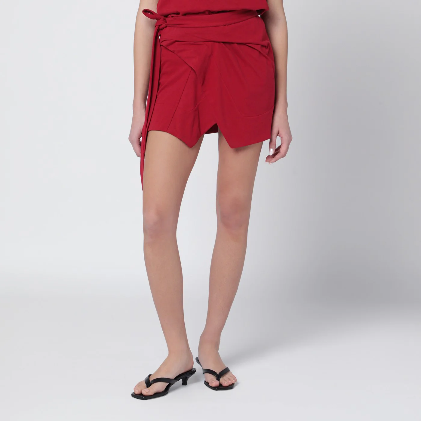 ISABEL MARANT Berenice cherry-coloured jersey miniskirt