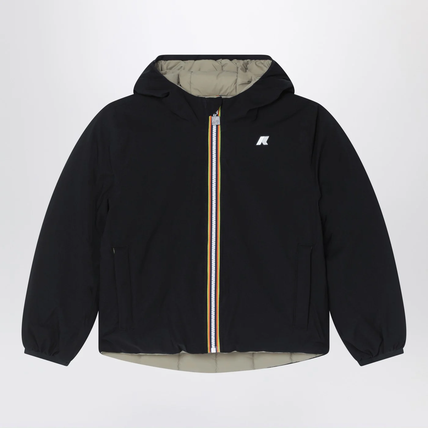 K-Way Reversible Jack jacket in black/green