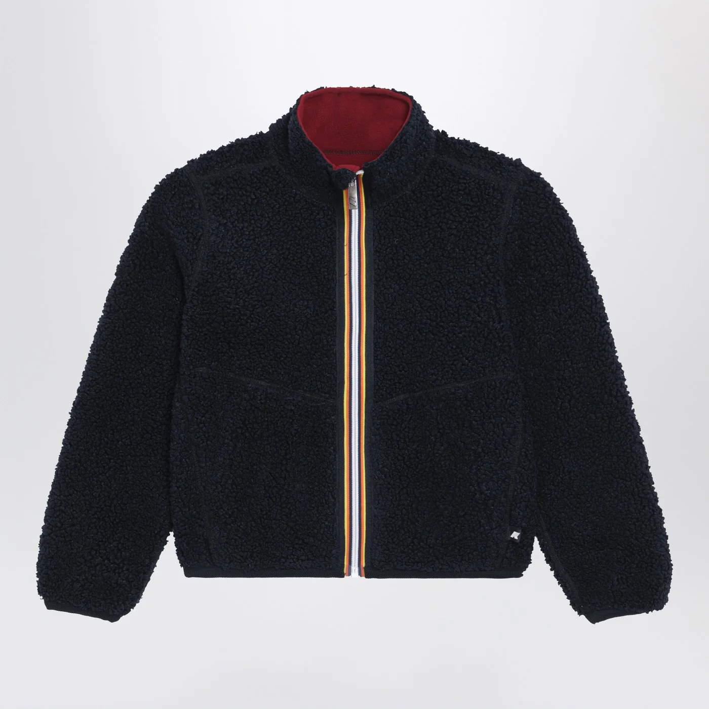 K-Way Pascal reversible sherpa jacket blue/red