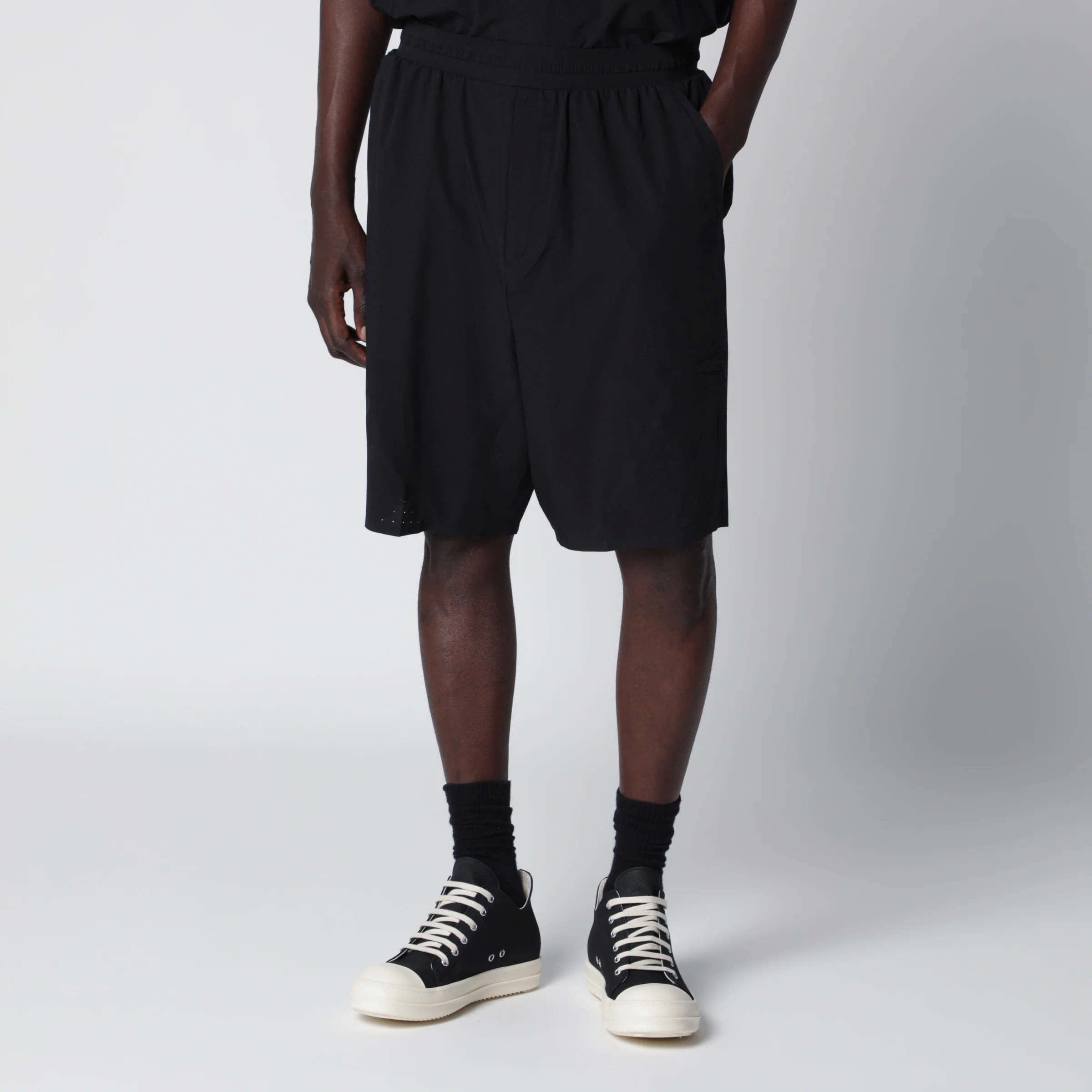 adidas Y-3 Ultralight stretch recycled-polyester shorts in black