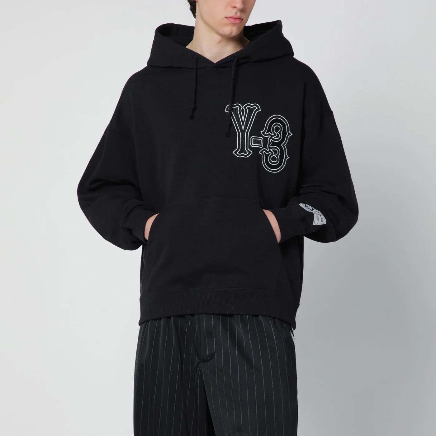 adidas Y-3 Black Elite 5 GFX hooded sweatshirt