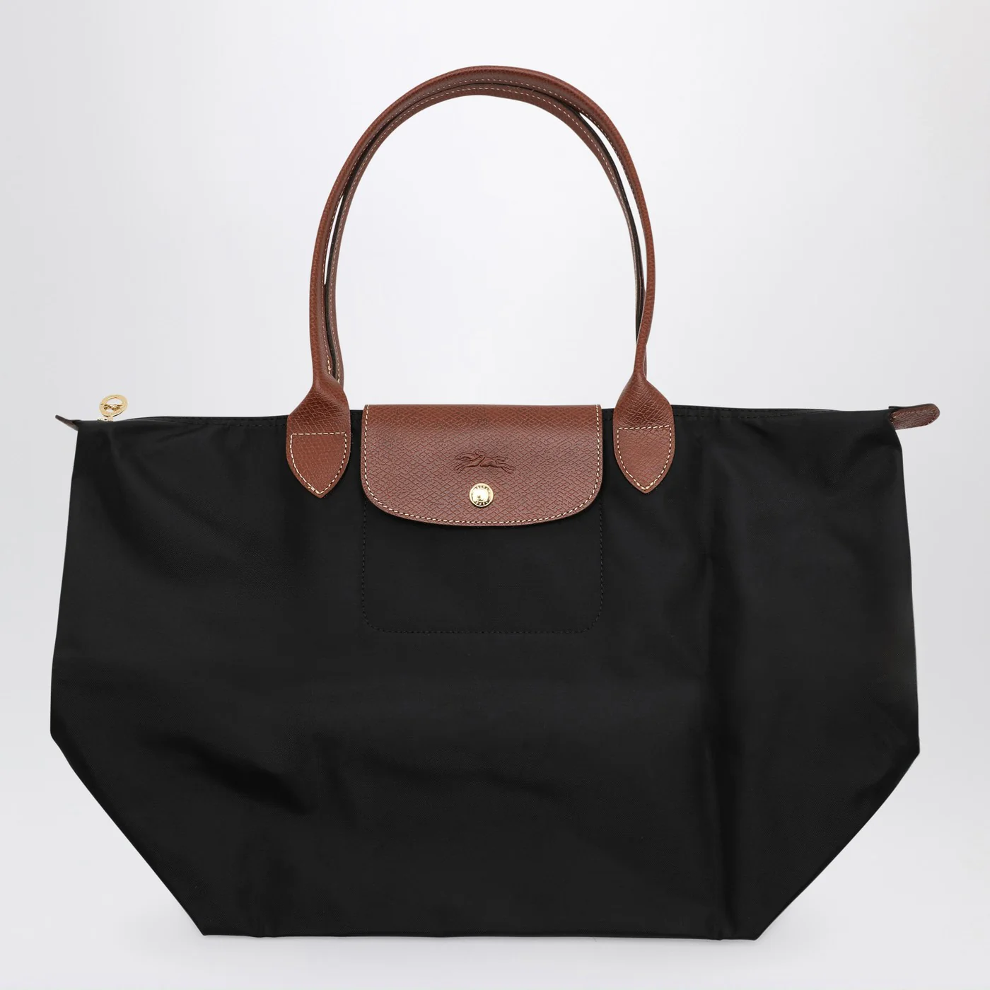 Longchamp Black Le Pliage Original L bag