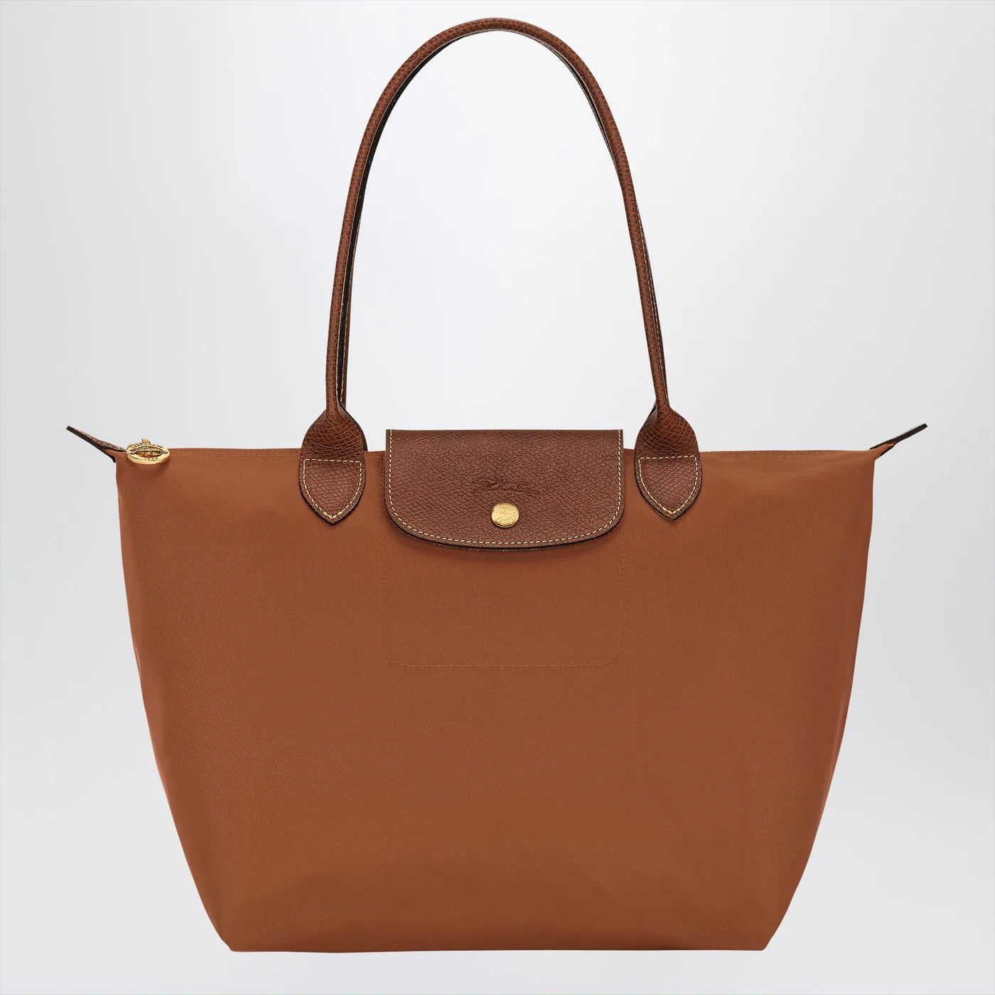 Longchamp Cognac-coloured Le Pliage Original M bag