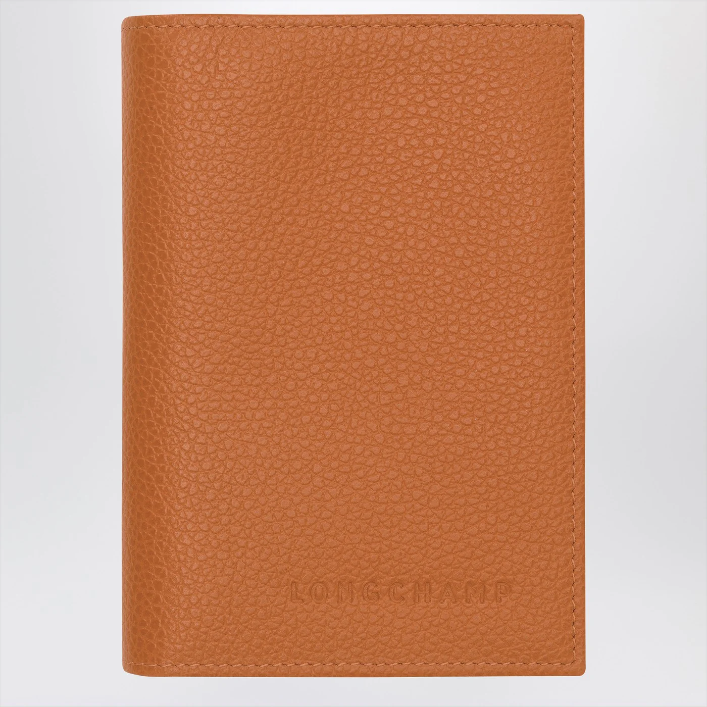 Longchamp Le Foulonné amber-coloured passport case