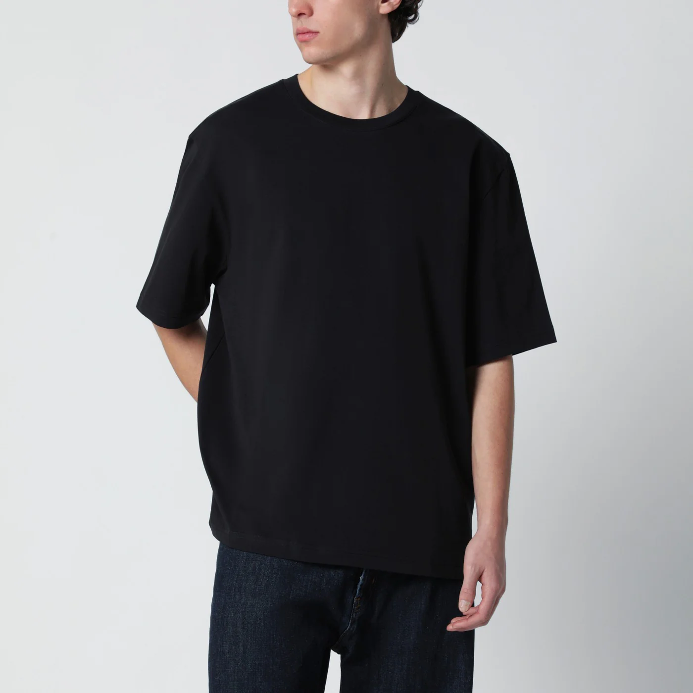 STUDIO NICHOLSON Lay T-shirt black boxy fit