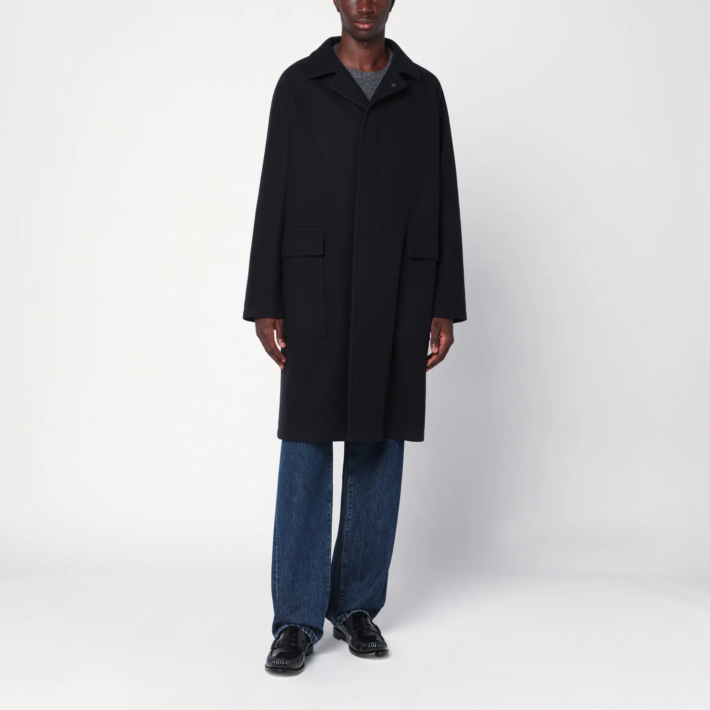 Tagliatore Loyds coat in black Tailor