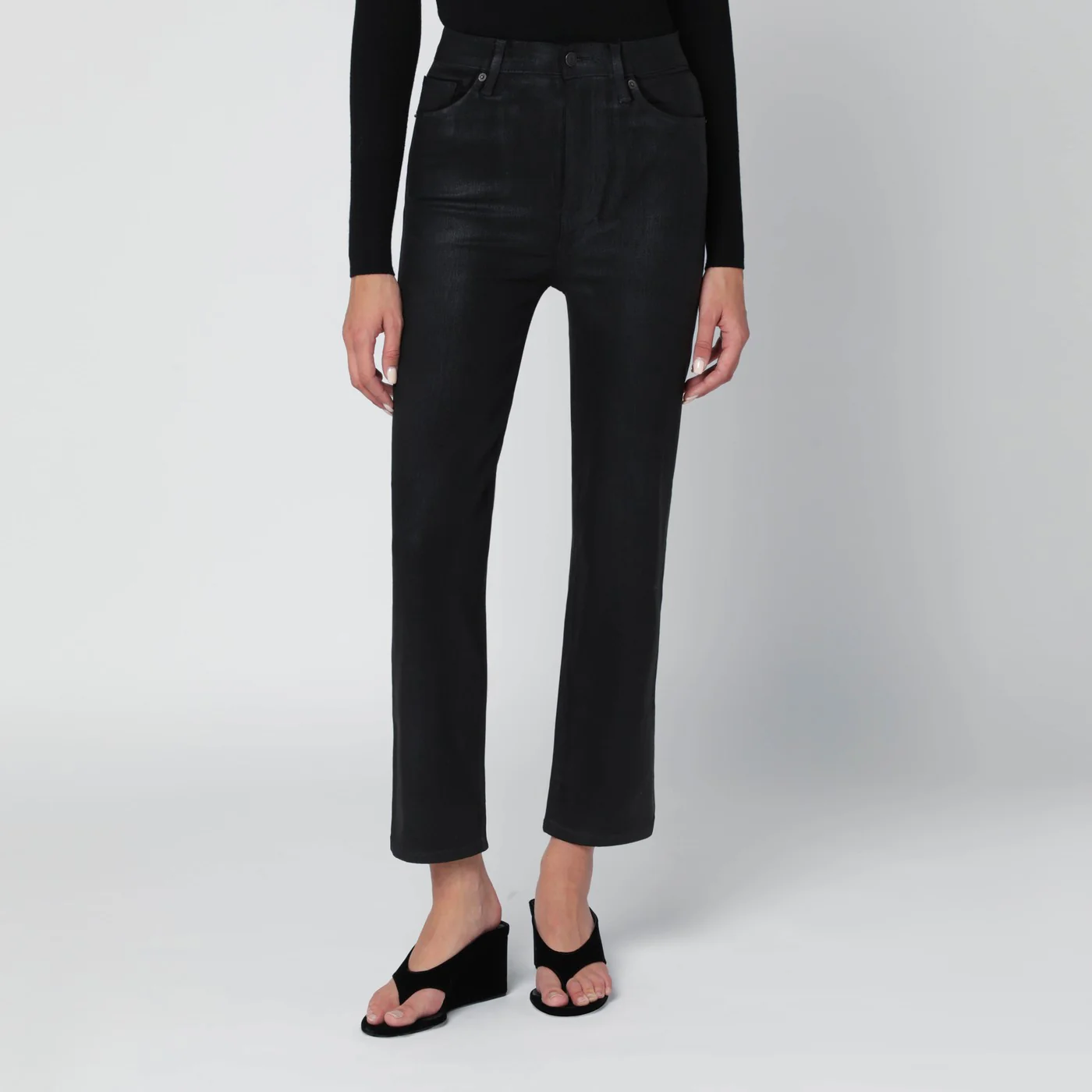 Frame Black Le Sleek Straight trousers