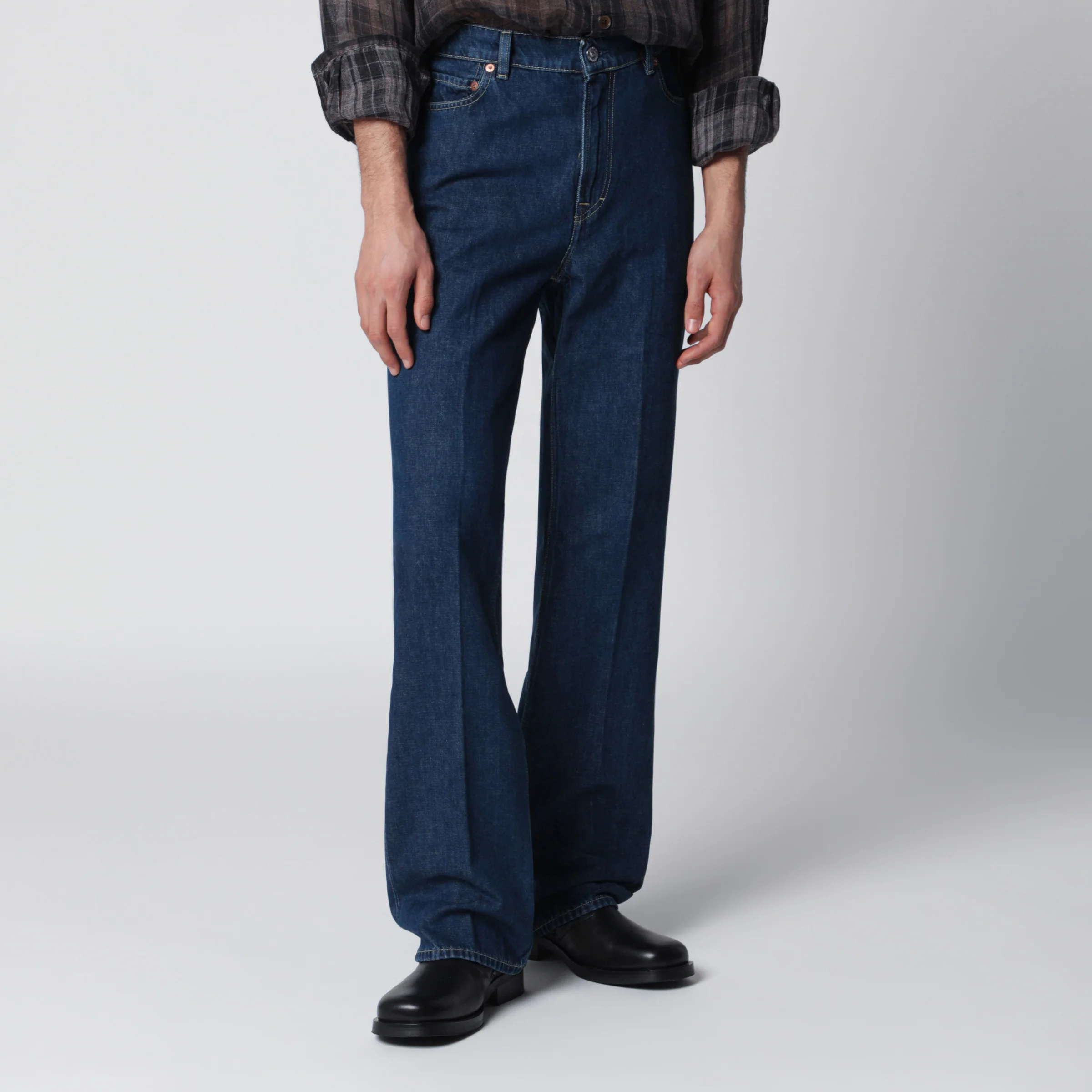 Our Legacy 70s Cut high-waisted flared indigo jeans