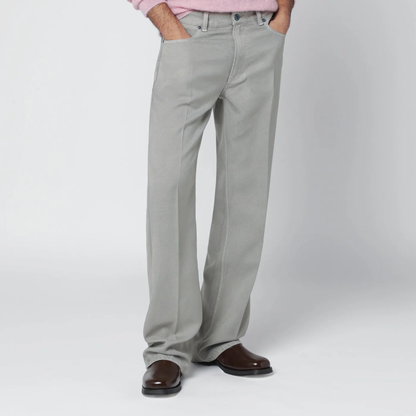Our Legacy Light grey trousers in Japanese polyester