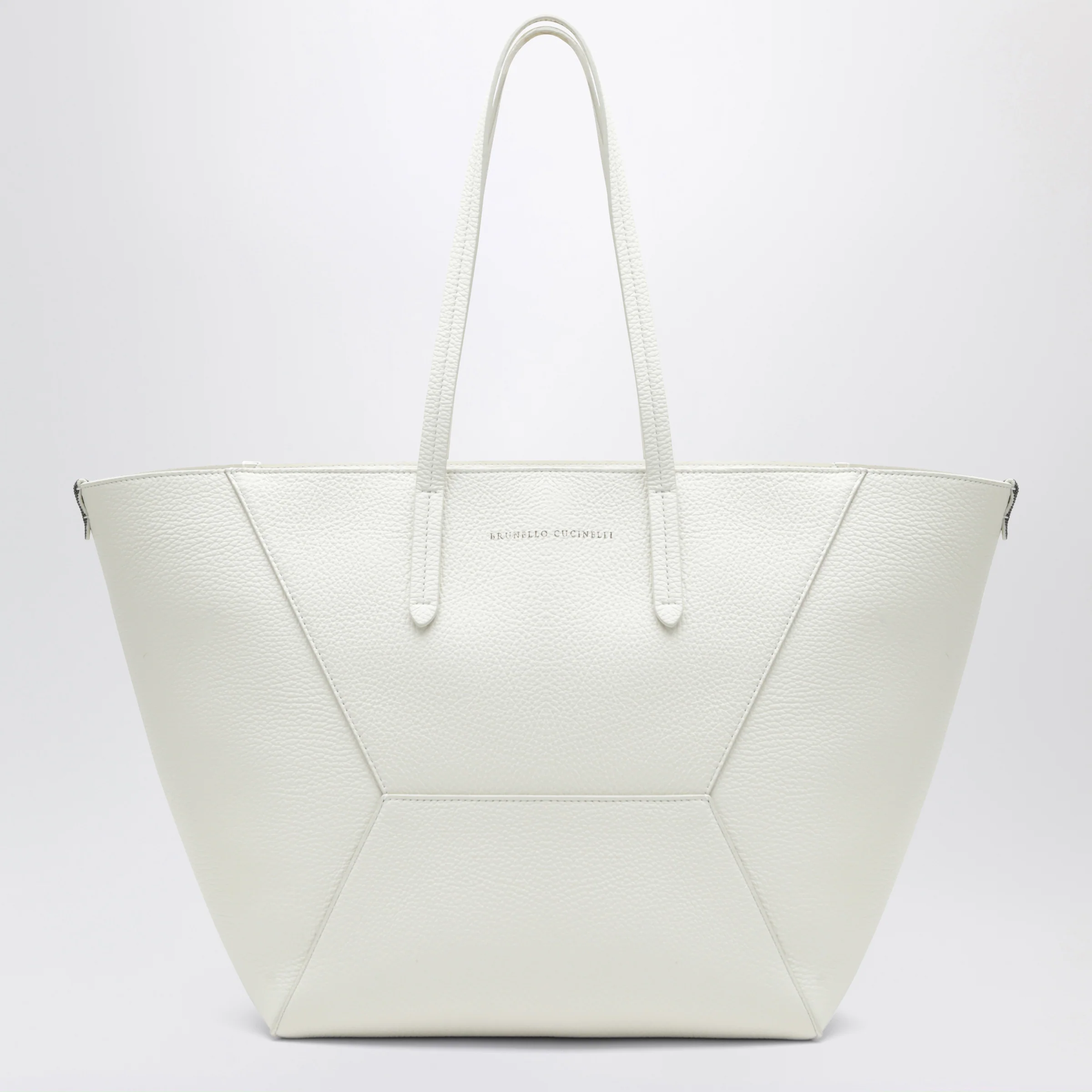 Brunello Cucinelli BC Duo bag in ivory leather