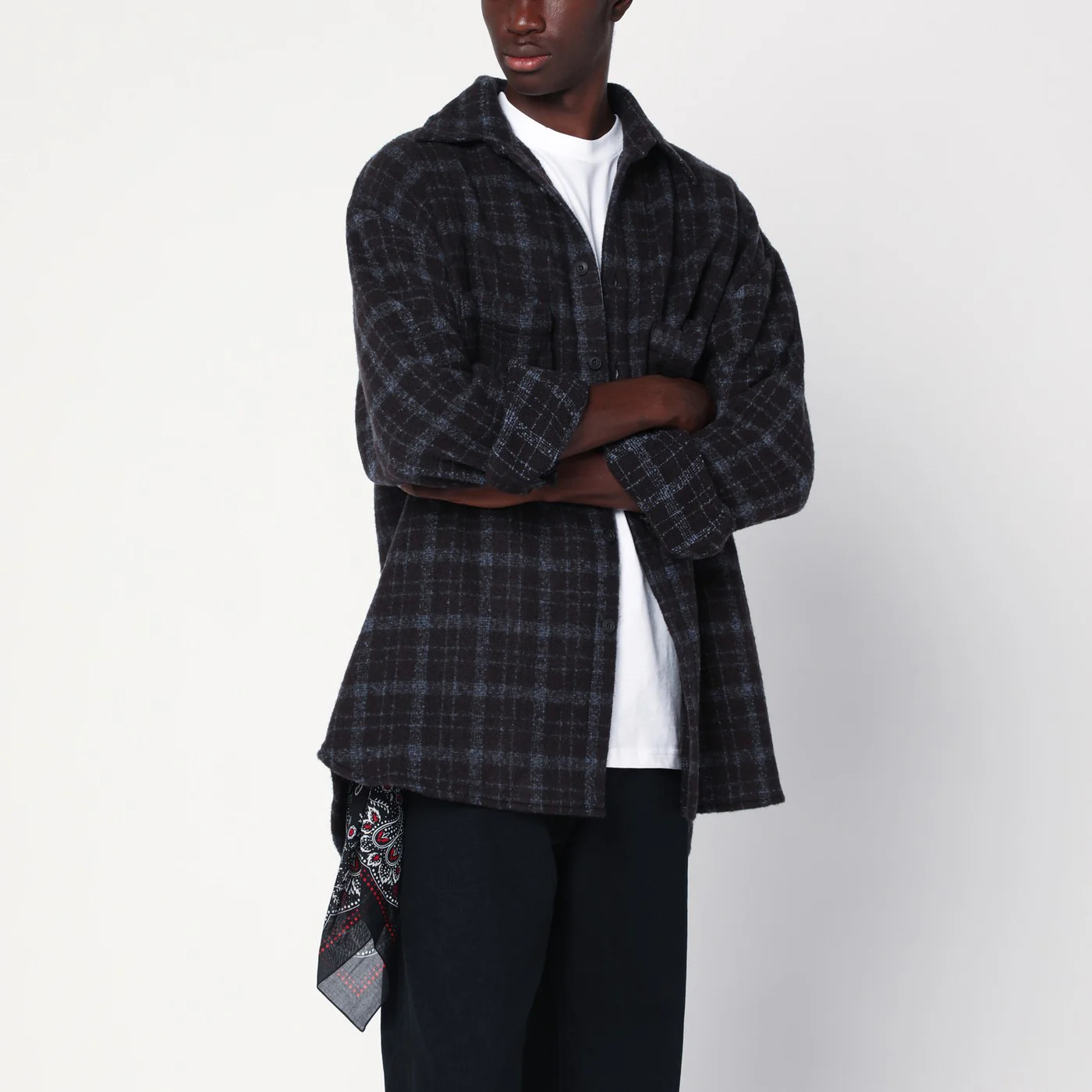 Destin Plaid wool shirt jacket