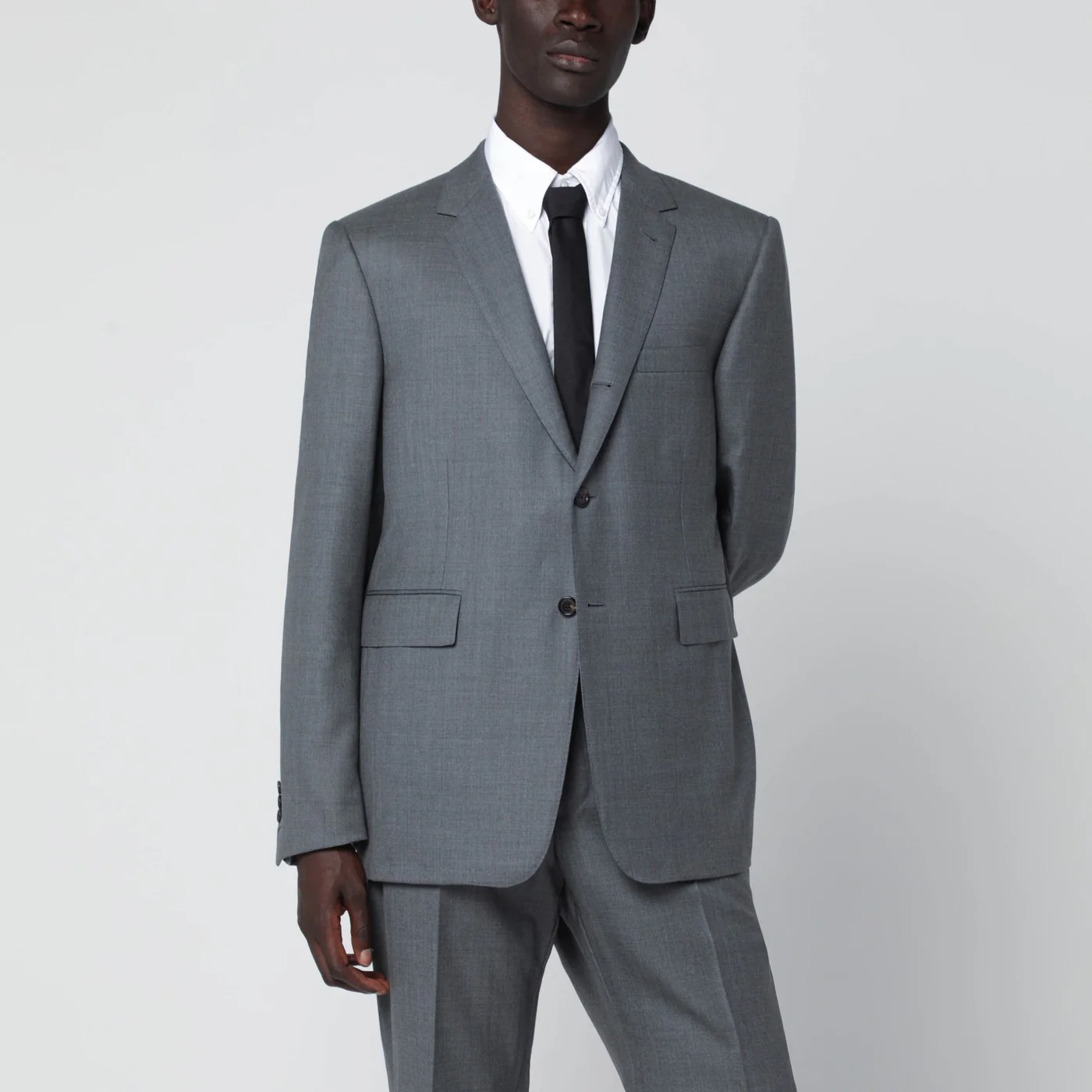Thom Browne Grey single-breasted wool jacket