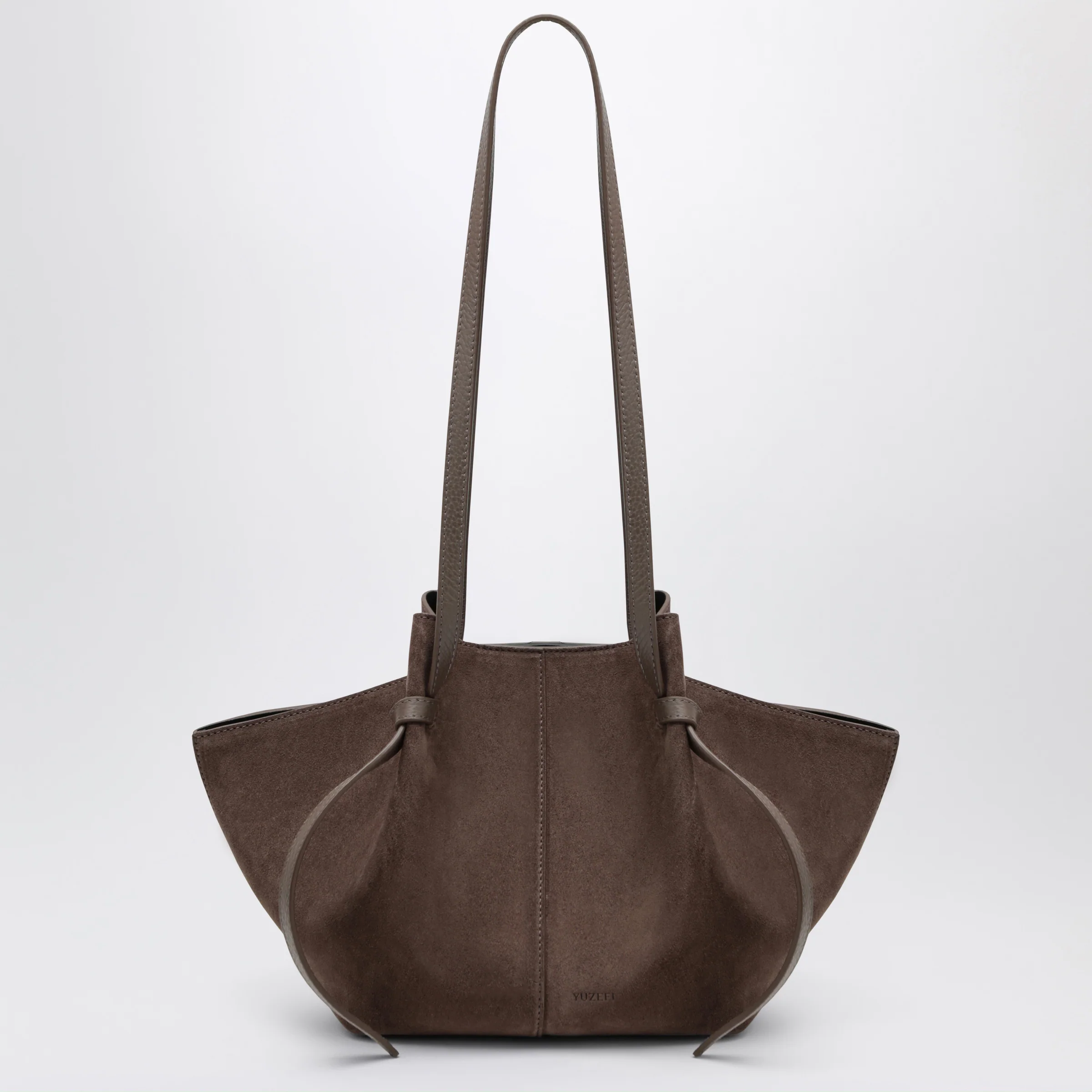 Yuzefi Mochi Bag in Nutmeg Suede Leather
