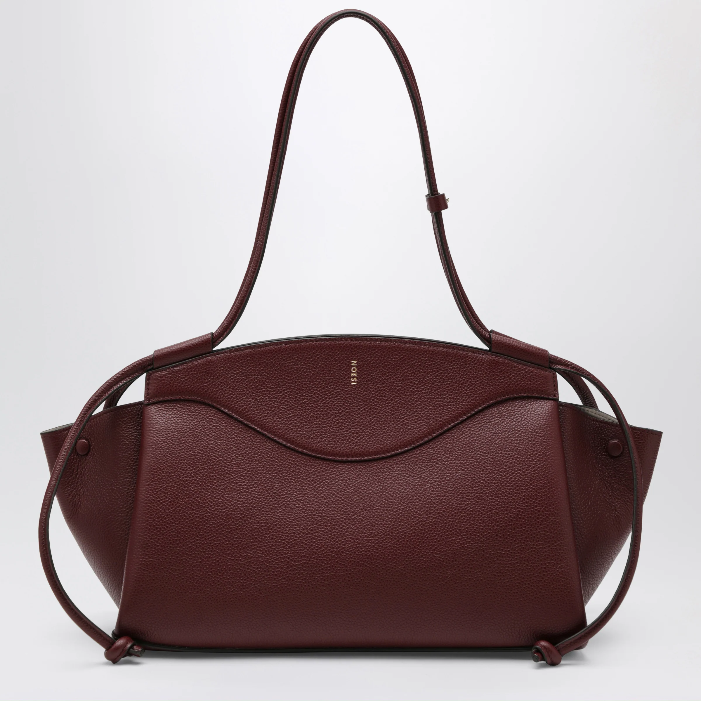 NOESI Molly plum-colored bag in grained leather