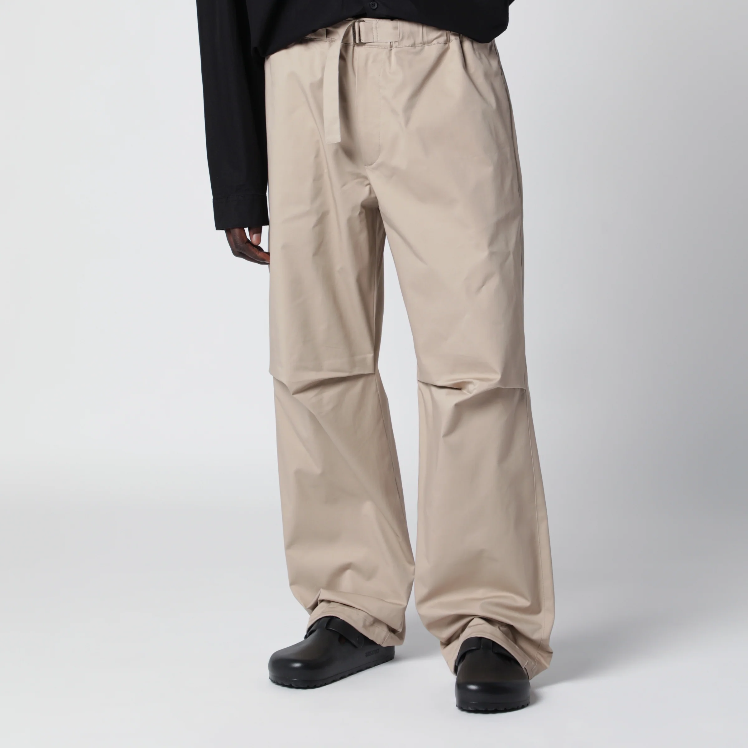 DARKPARK Jordan relaxed fit taupe trousers