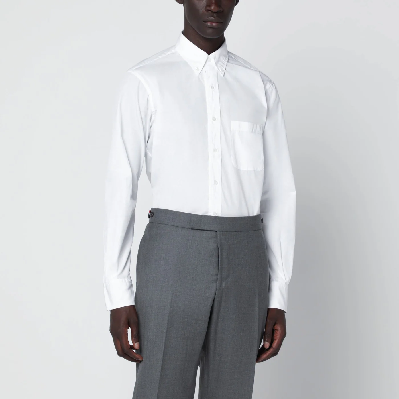 Thom Browne White button-down cotton shirt