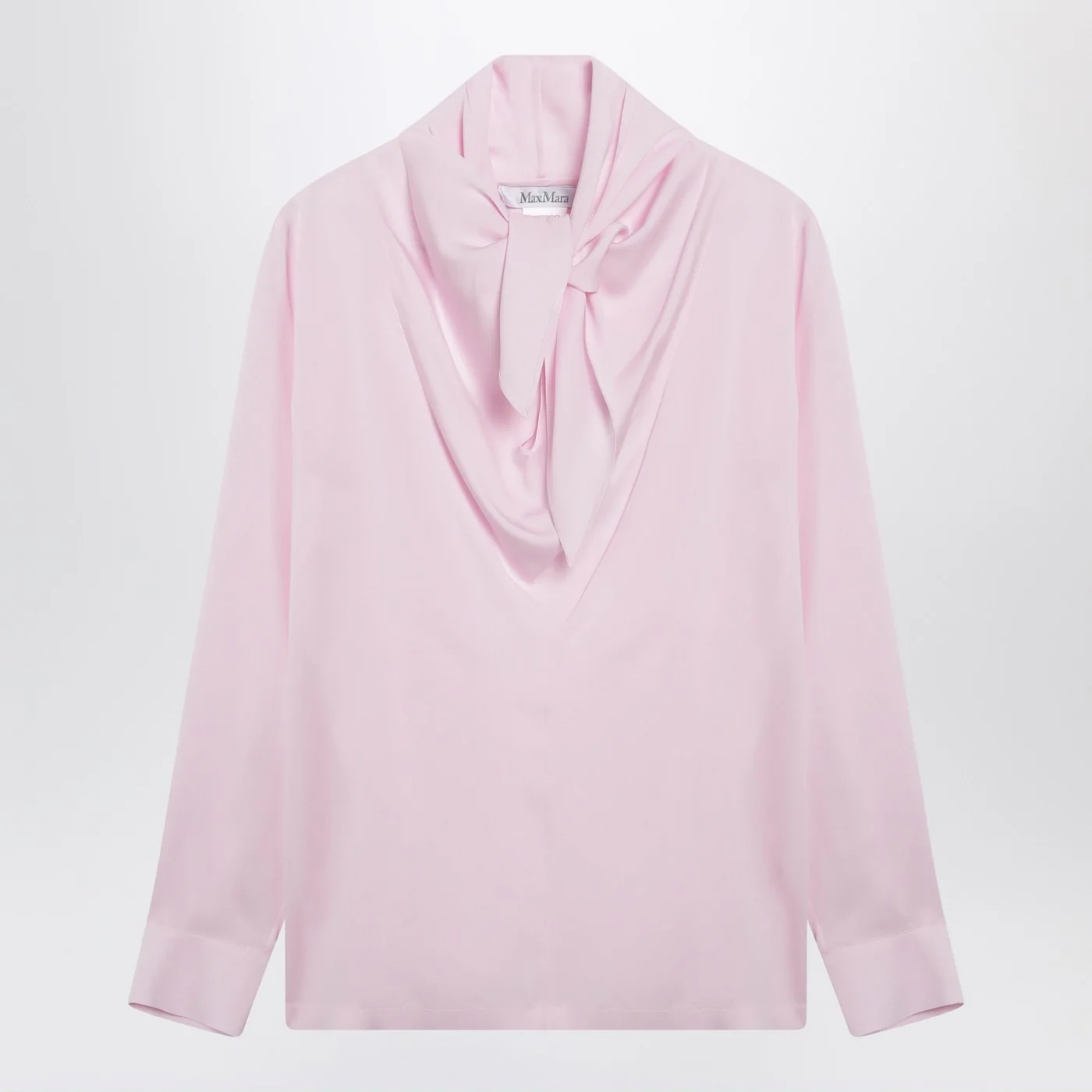 Max Mara Pink blouse in silk charmeuse