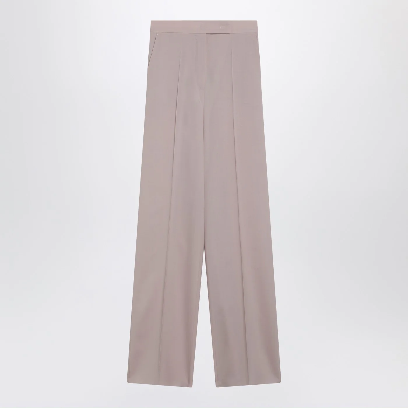 Max Mara Rose-beige wide-leg trousers