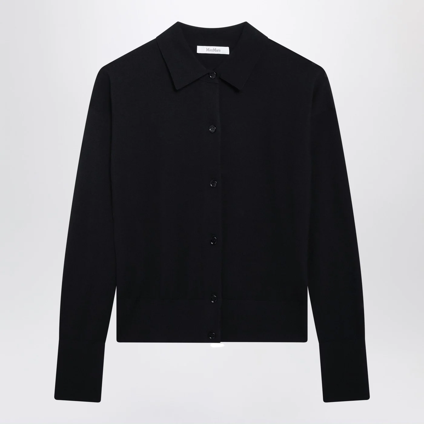 Max Mara Navy wool-blend cardigan
