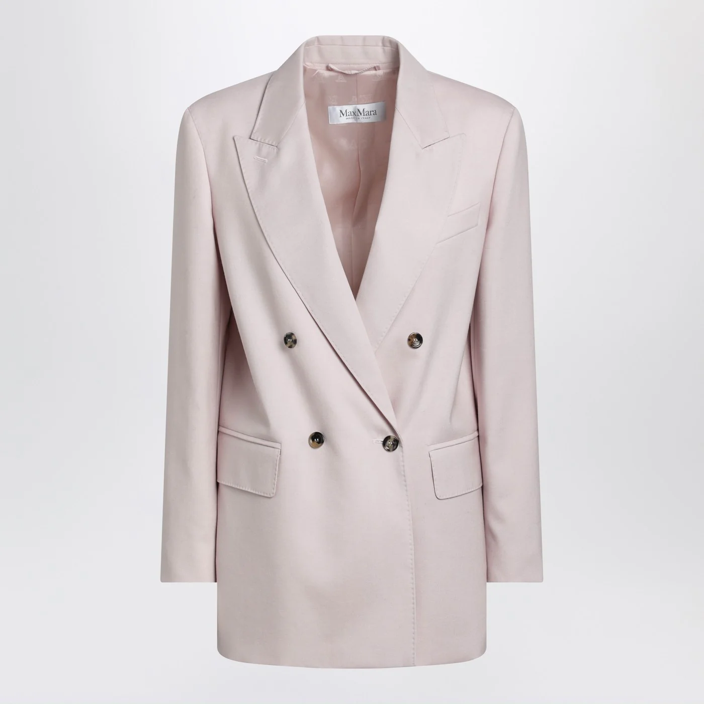 Max Mara Dusty beige double-breasted wool-blend jacket