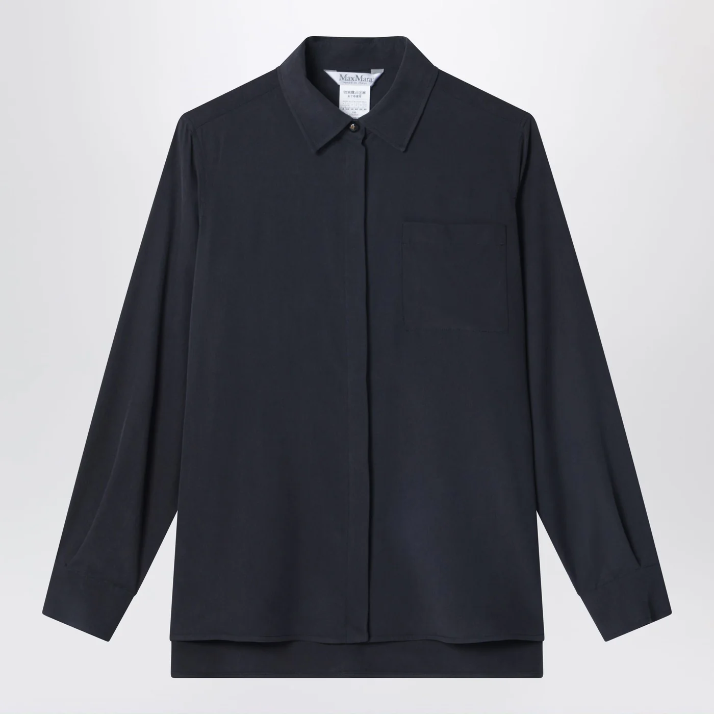 Max Mara Blue silk shirt