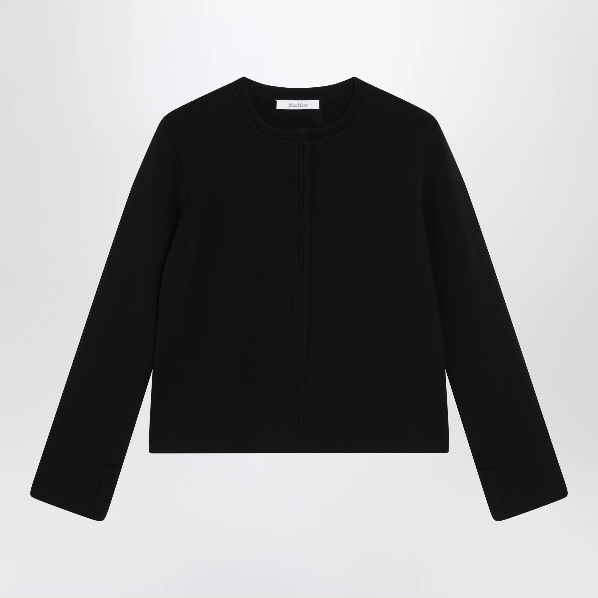 Max Mara Black viscose-blend cardigan