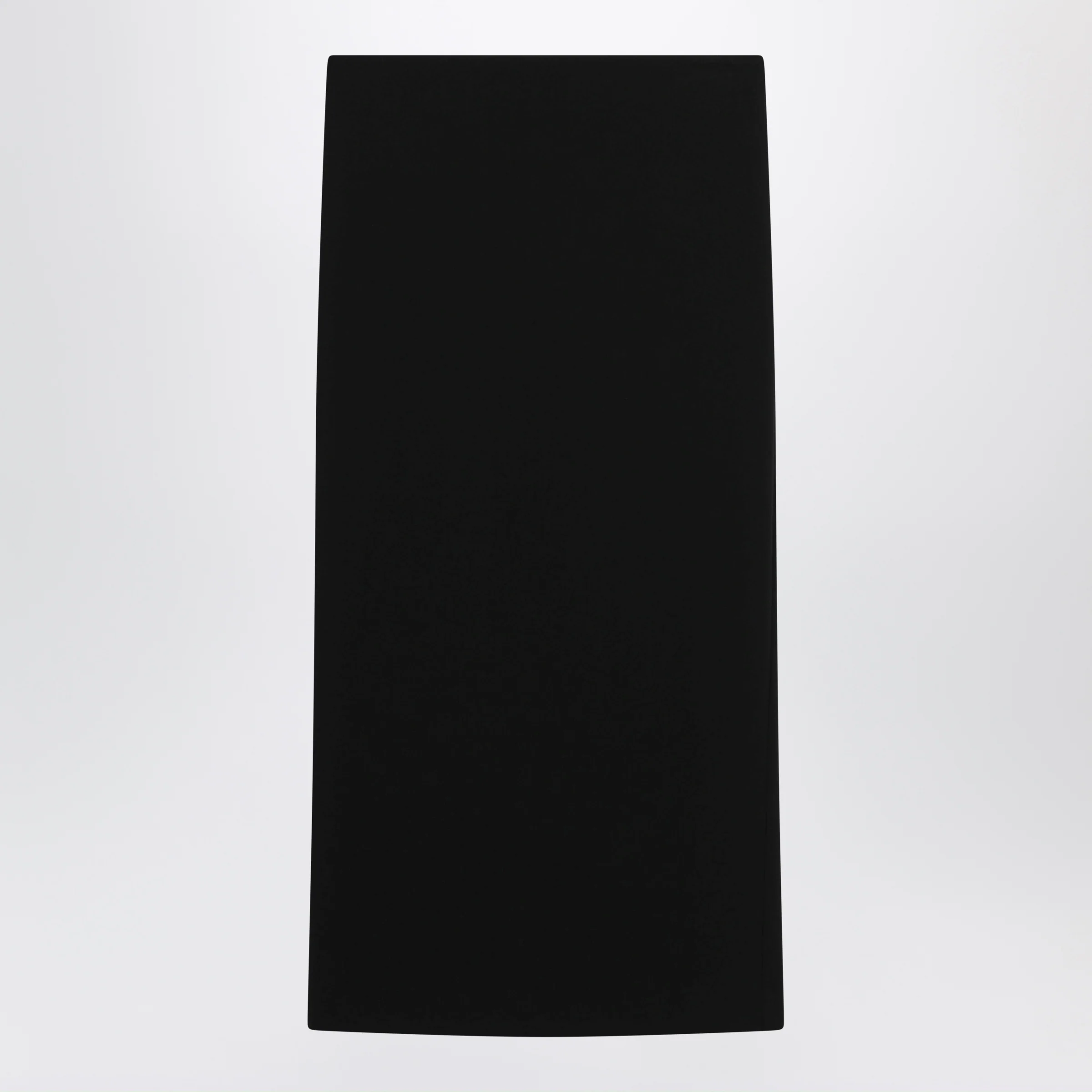 Max Mara Midi skirt in compact crêpe jersey in black