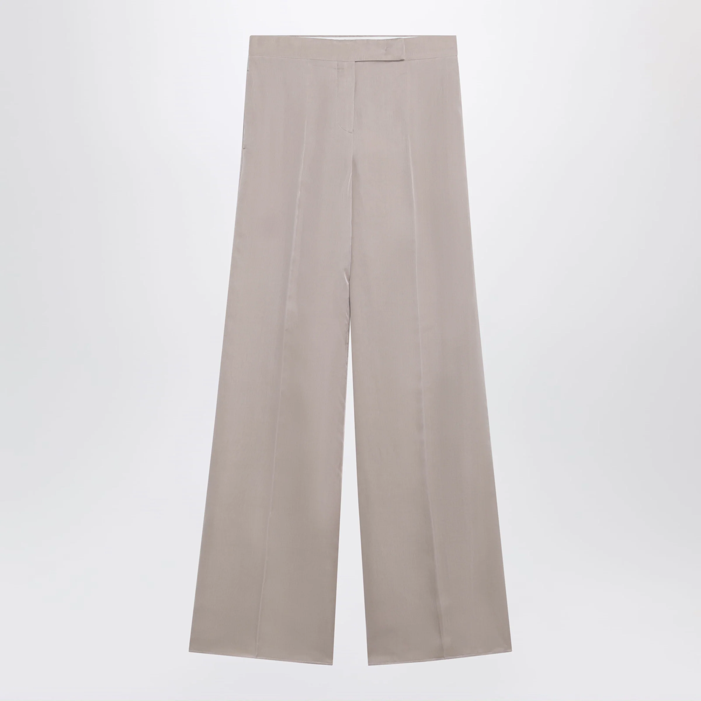 Max Mara Long silk trousers in pink