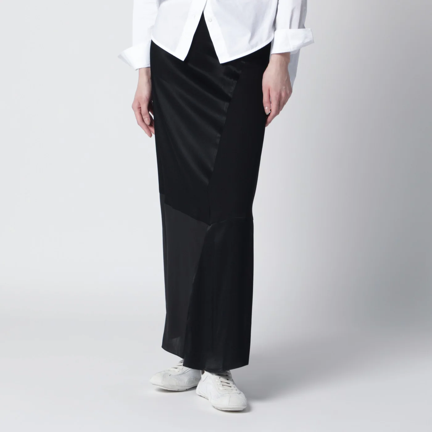 6397 Black patchwork skirt