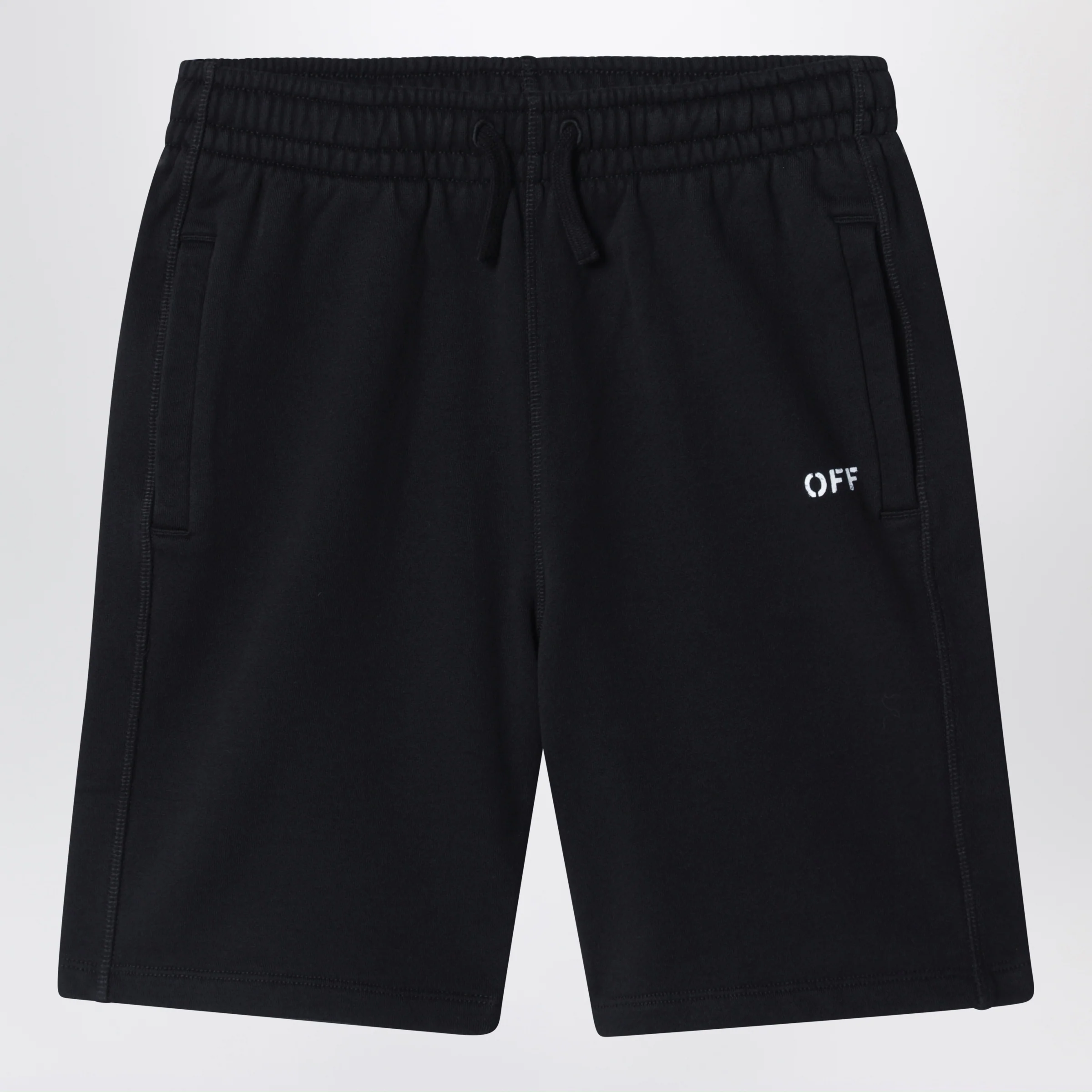Off-White™ Black shorts with logo print