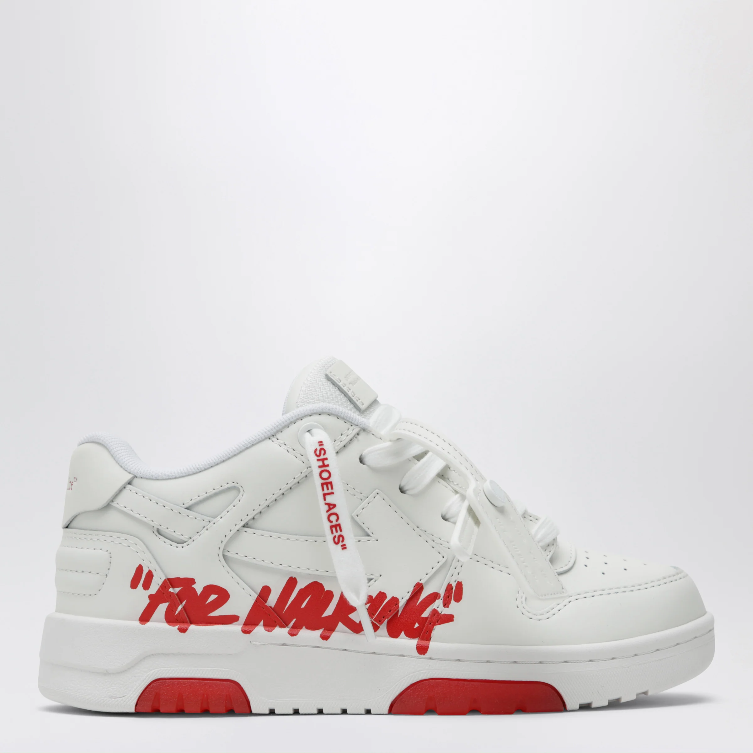 Off-White™ White/red Out Of Office For Walking sneakers