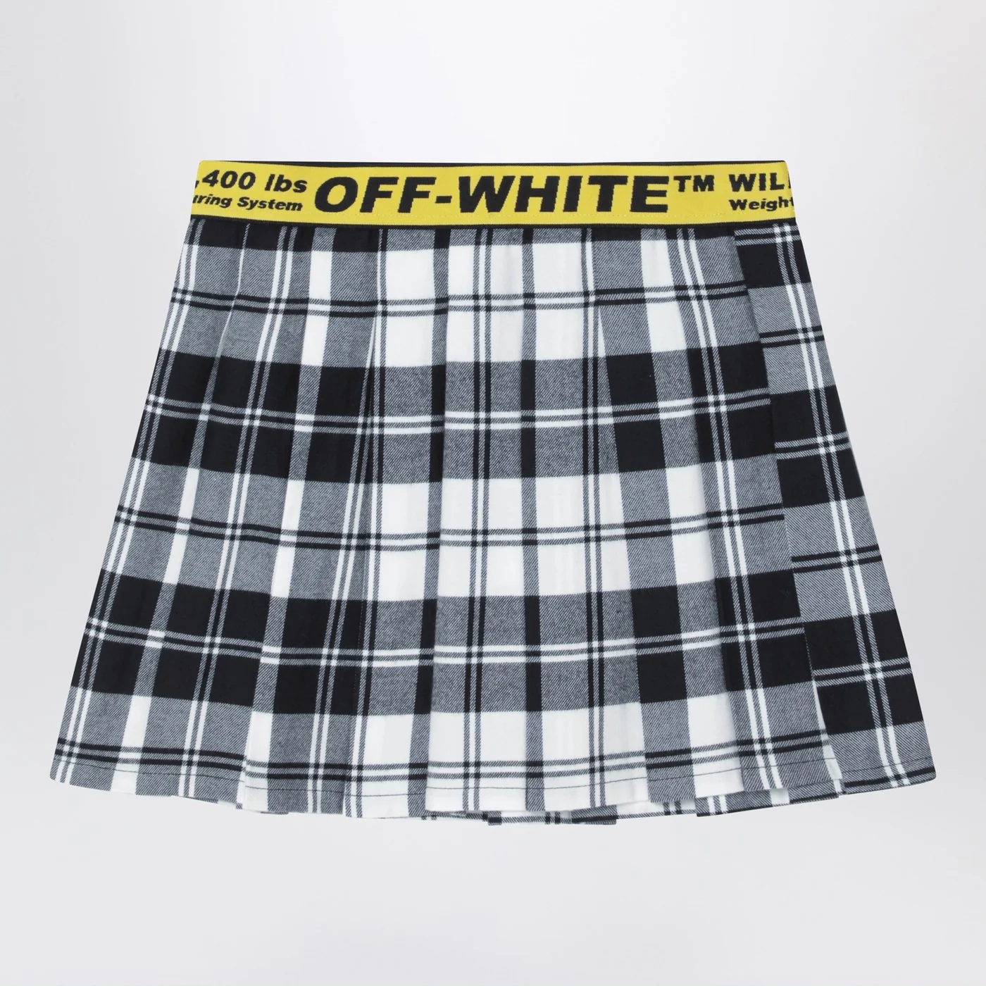 Off-White™ Diagonal checked flannel skirt