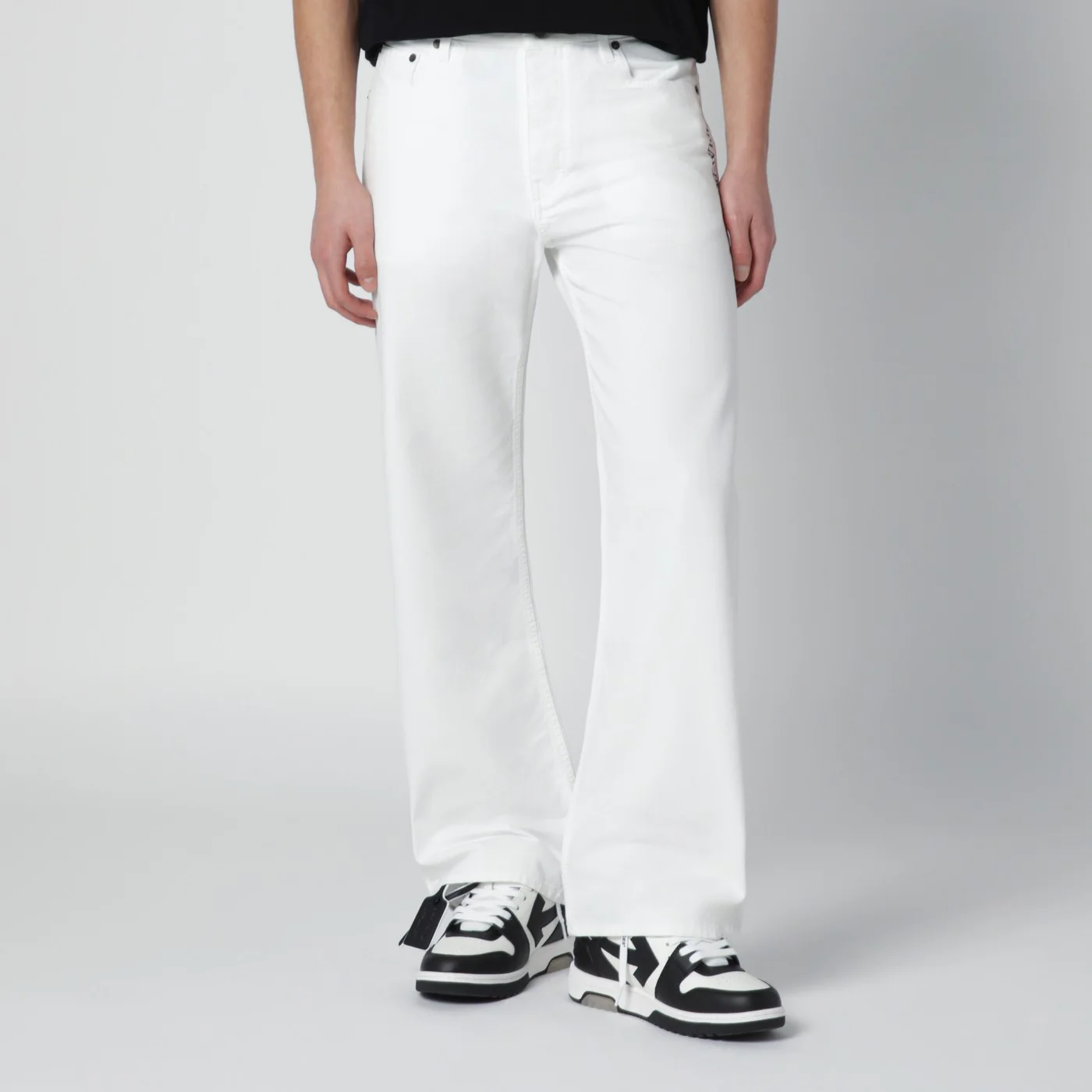 Off-White™ White trousers with logo