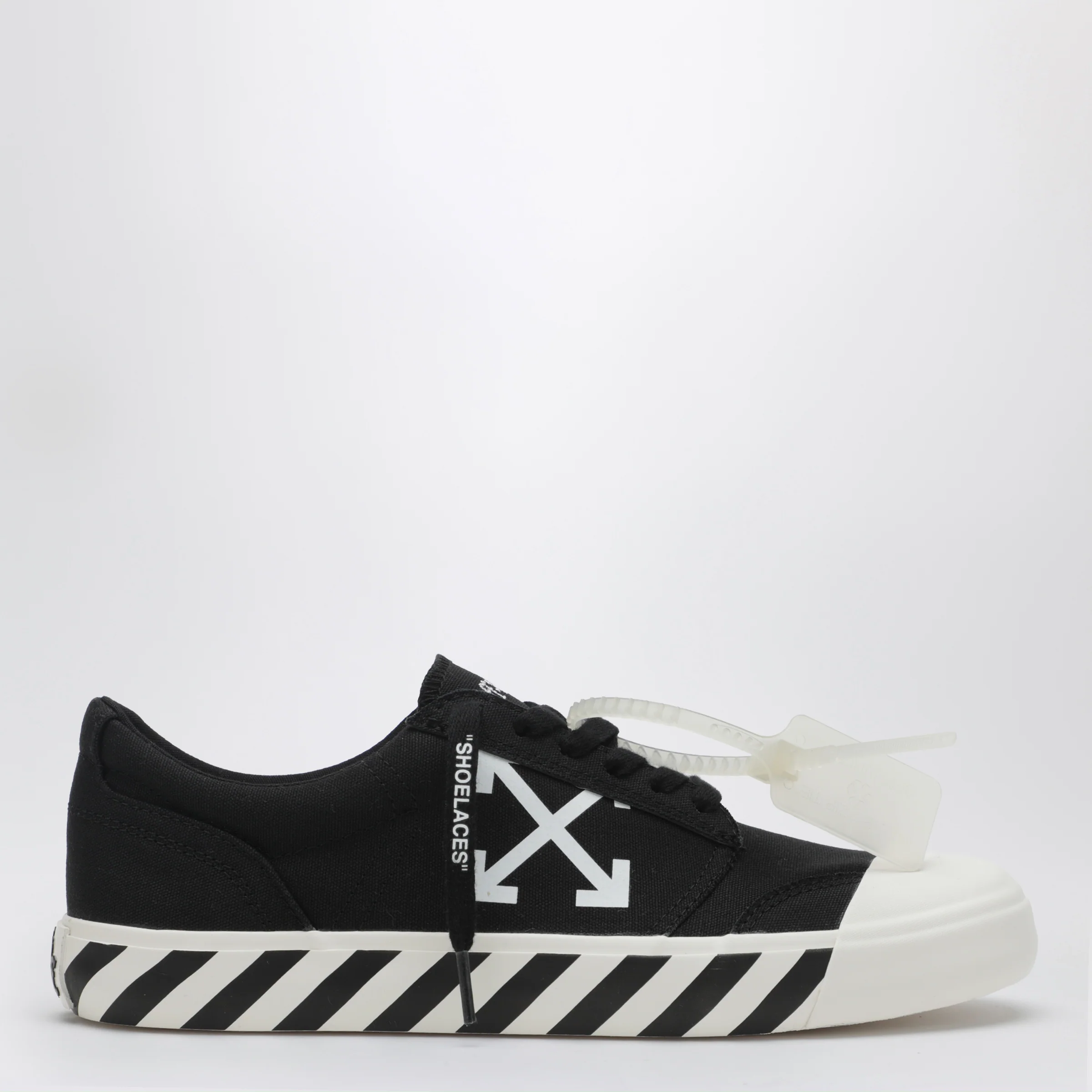 Off-White™ Vulcanized low-top fabric sneakers in black